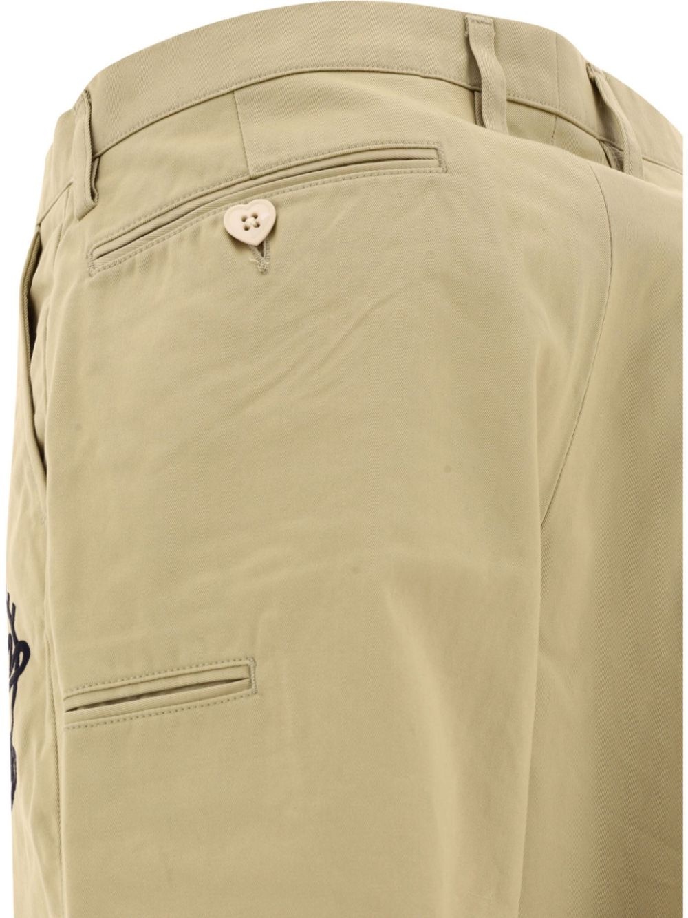 straight-leg heart-shaped logo trousers - 4
