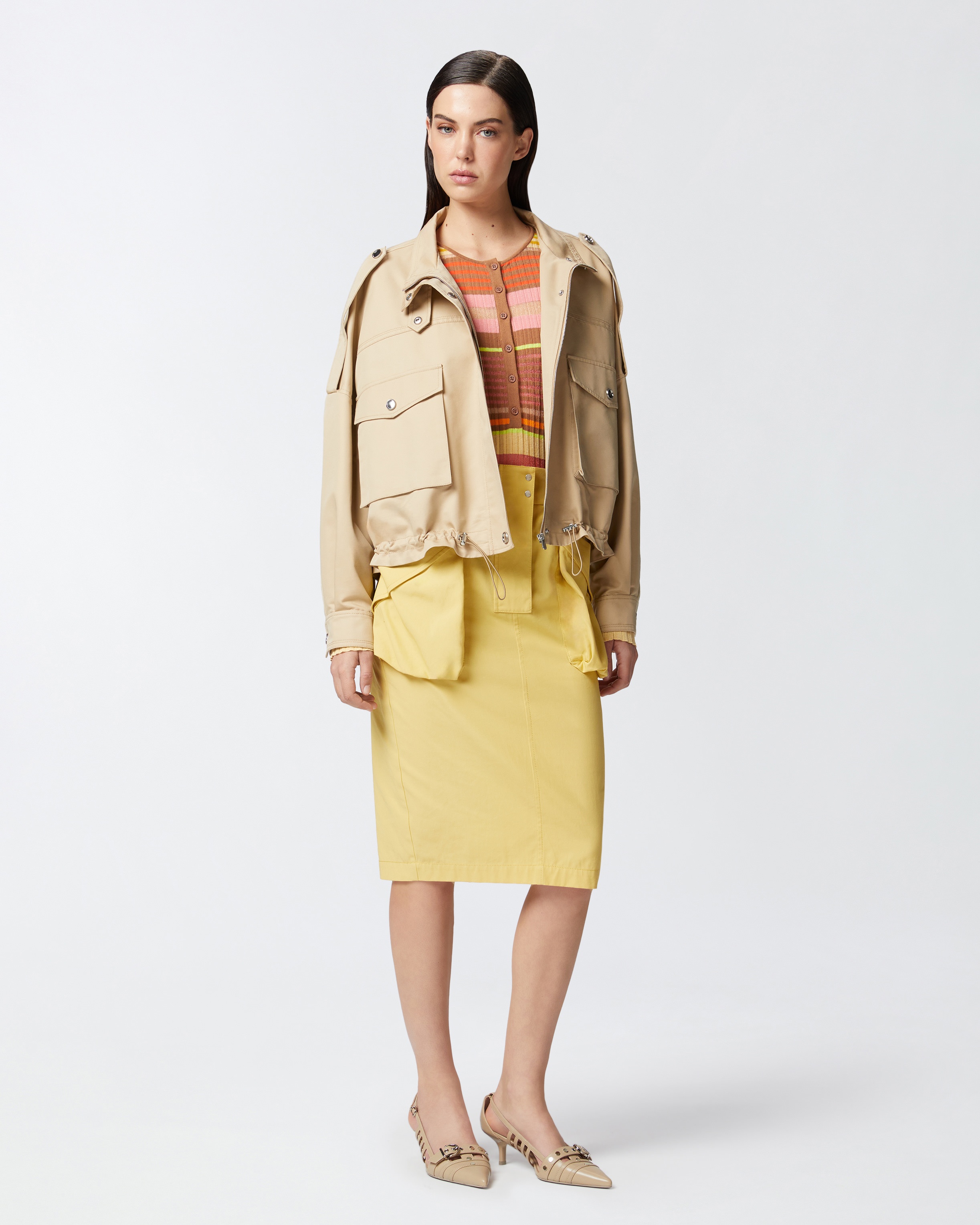 SLIM-FITTING MULTICOLOURED STRIPED SWEATER - 3