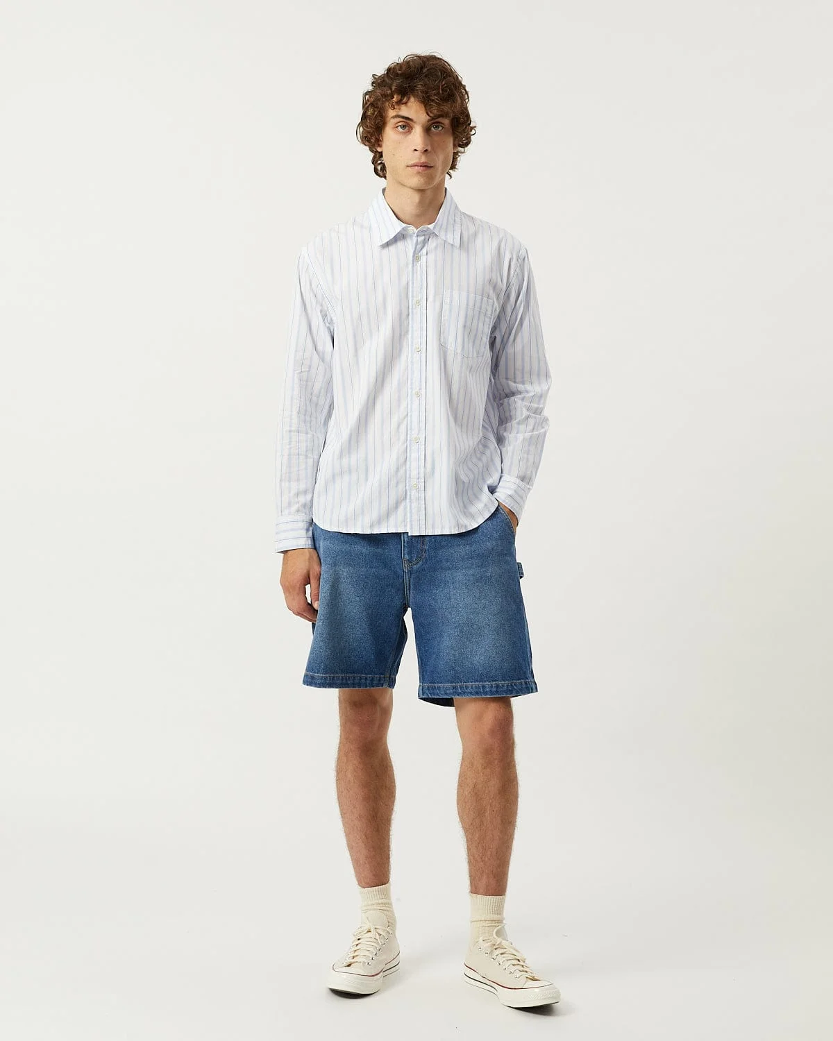 BERG STRIPE LS - WHITE - 1