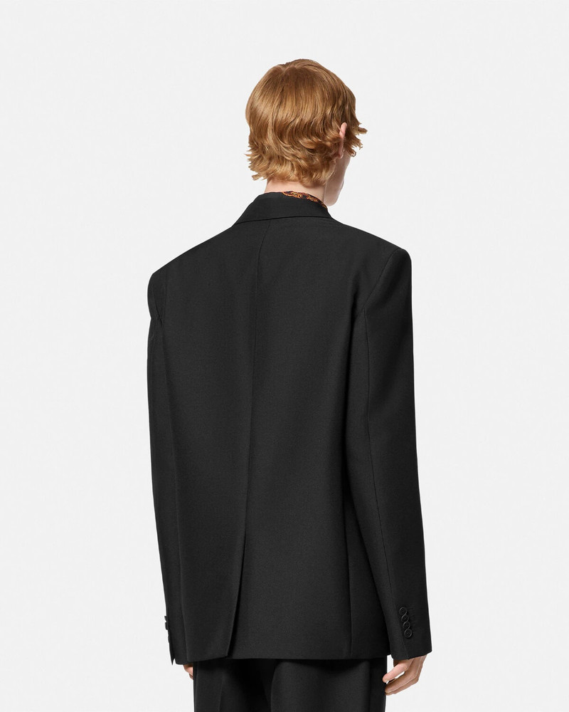 Logo Single-Breasted Blazer 5