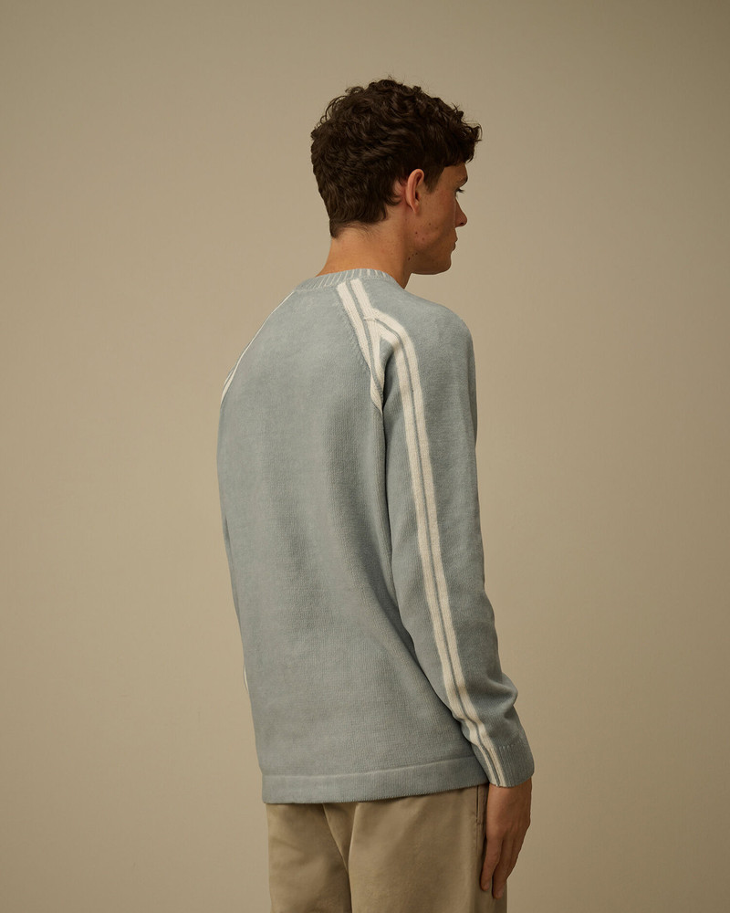 Cotton Chenille Double Dyed Crewneck Sweater 4