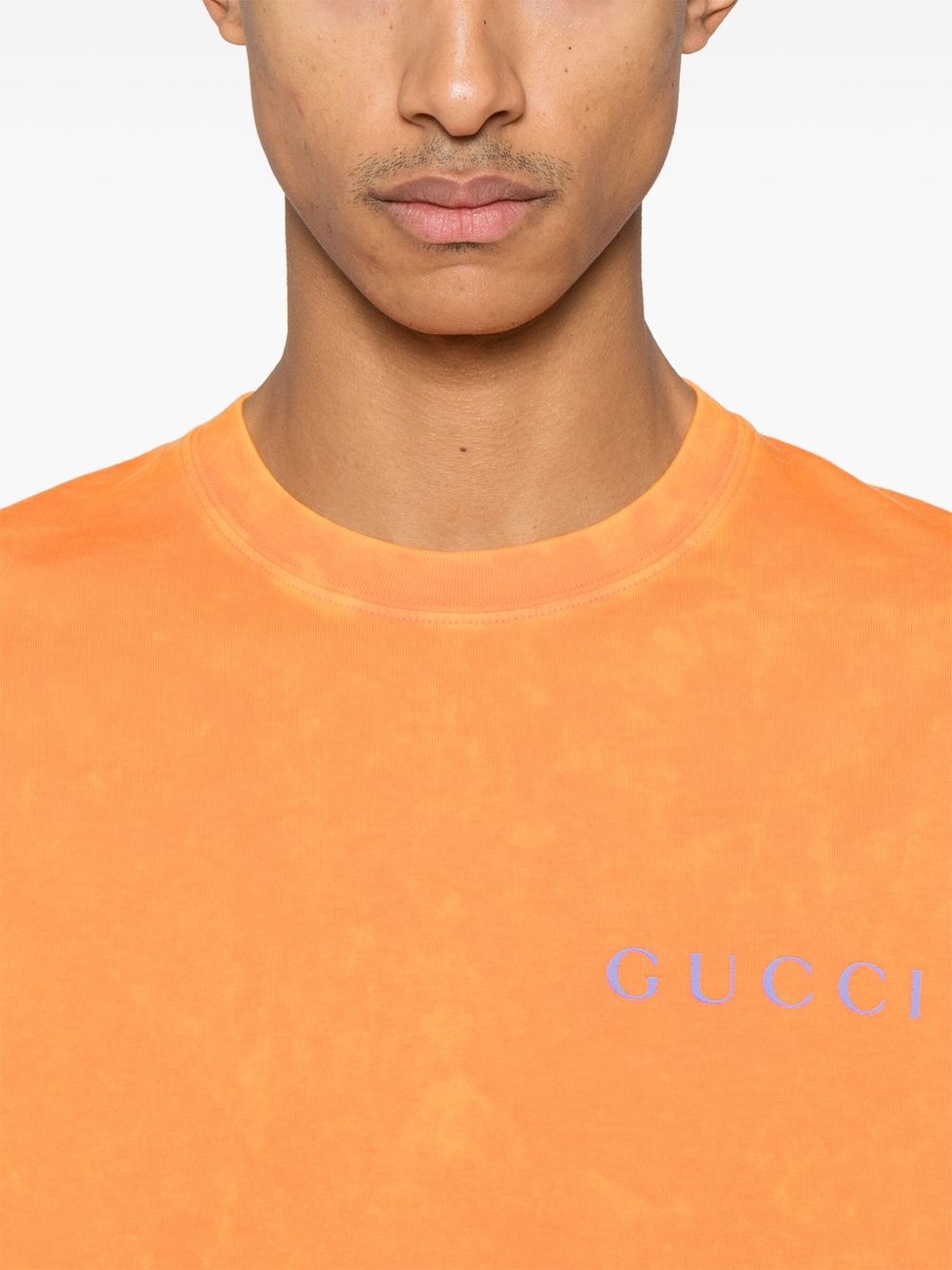 printed cotton T-shirt - 4