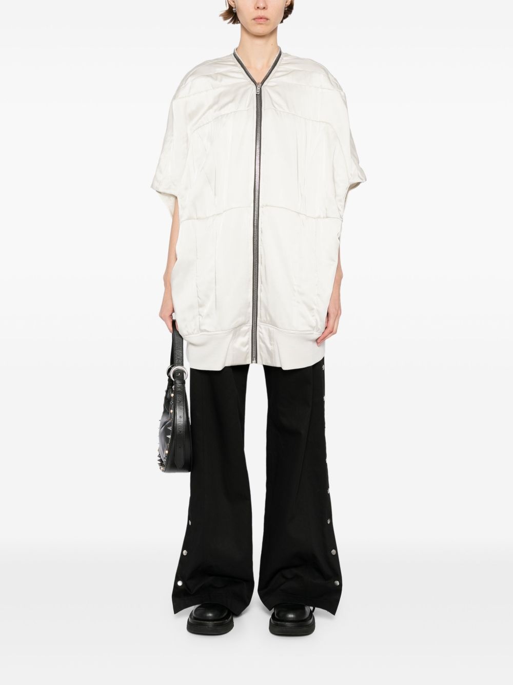 girdered boubble sleeveless jacket - 2