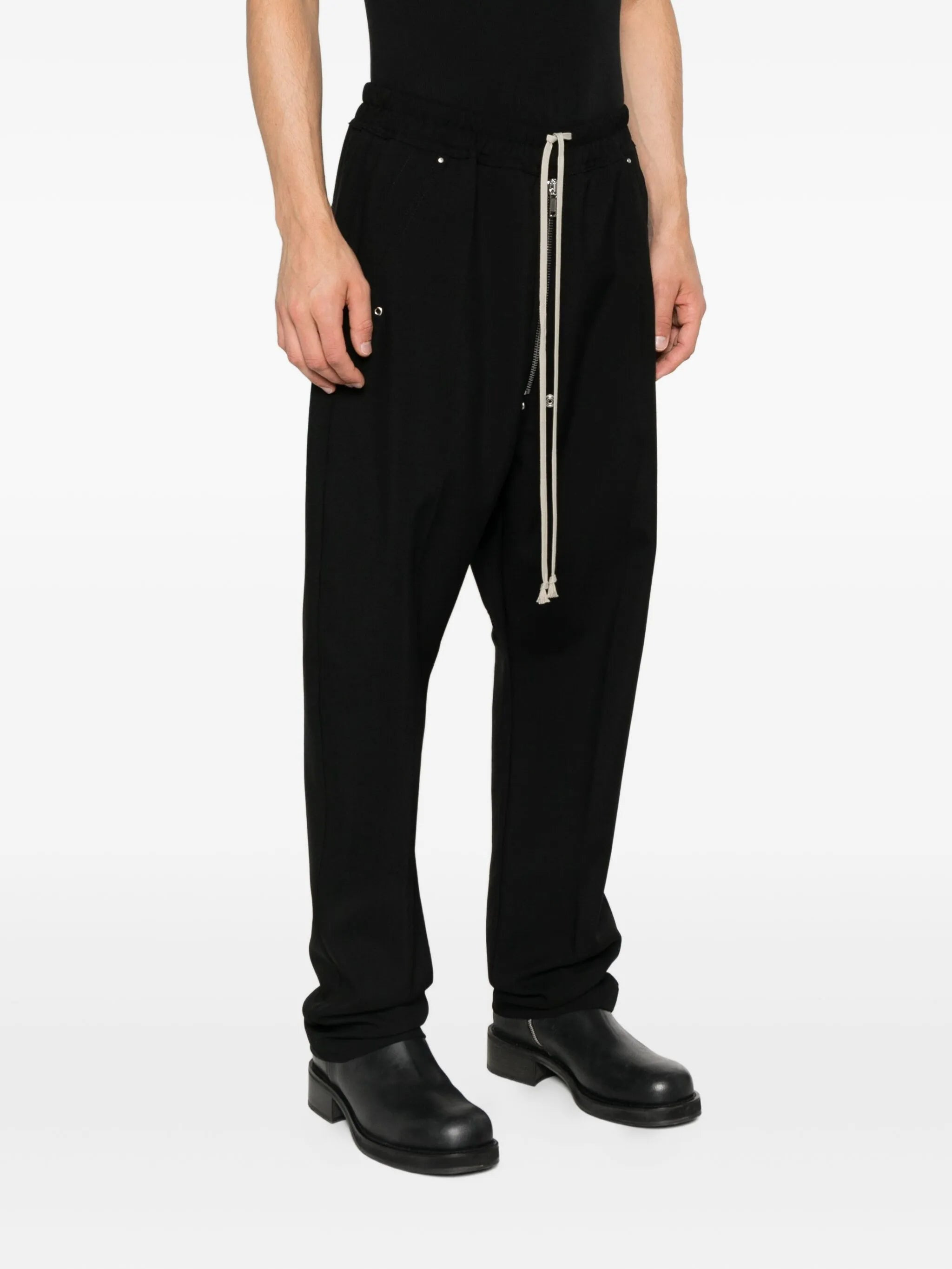 Rick Owens BELA Drawstring Button Trousers - 5