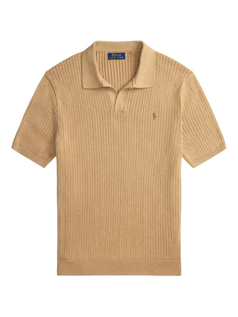 collared ribbed T-shirt 1