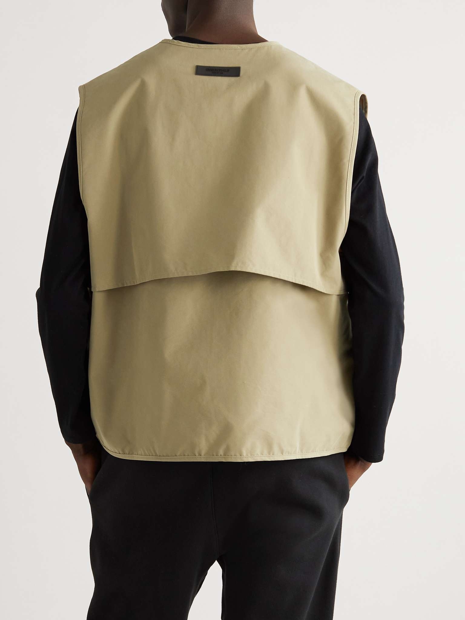 Logo-Appliquéd Cotton-Blend Twill Gilet - 4