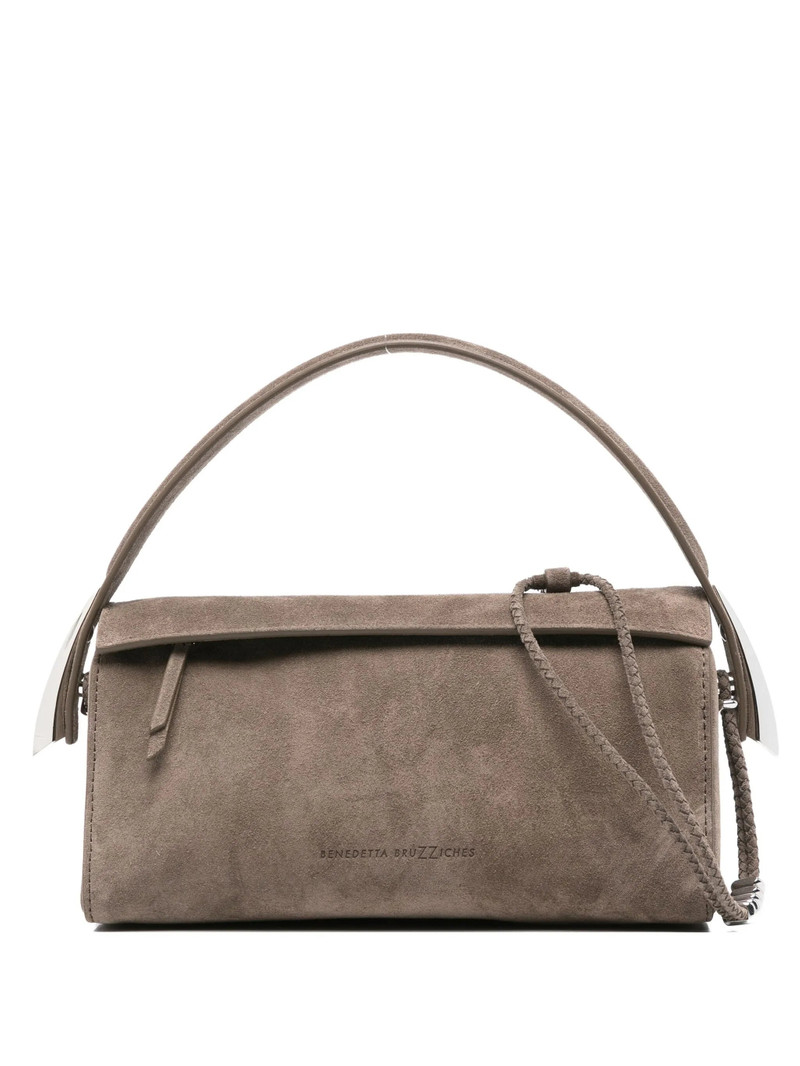 Benedetta Bruzziches Suede Satchel Bag 1