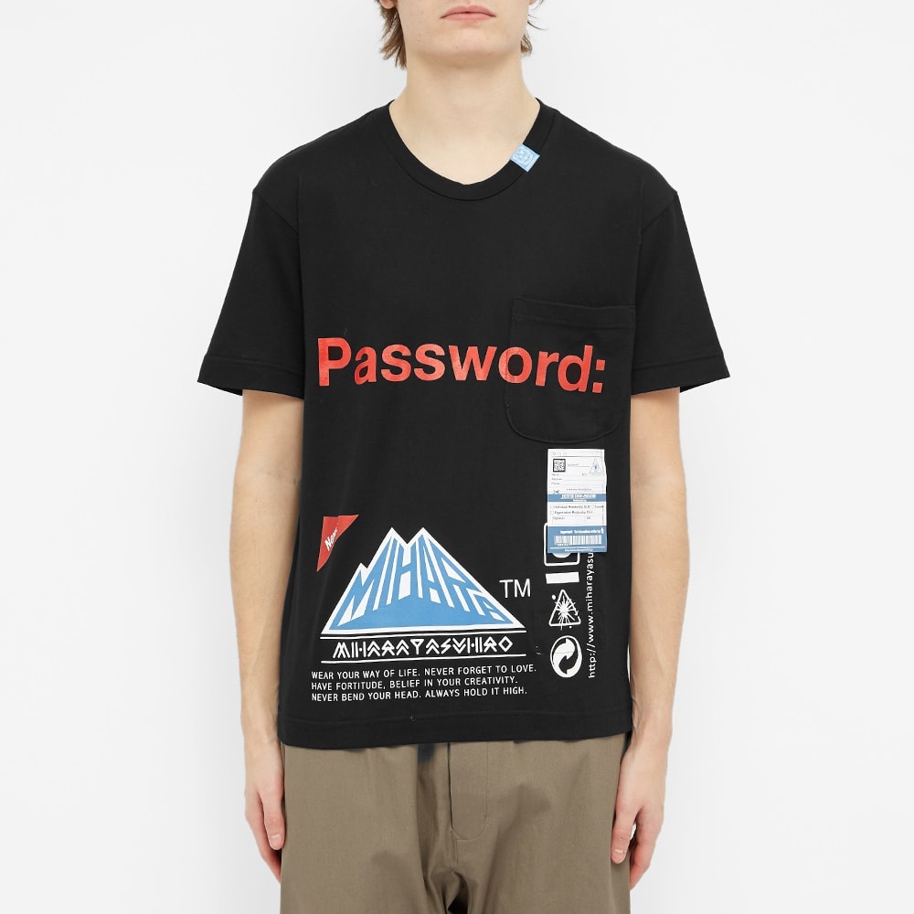 Maison MIHARA YASUHIRO Password Pocket Tee - 4