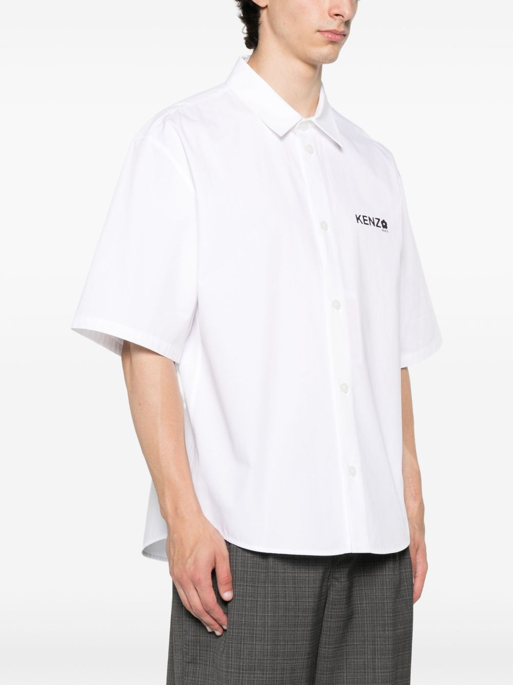 logo-detail short-sleeve shirt - 3
