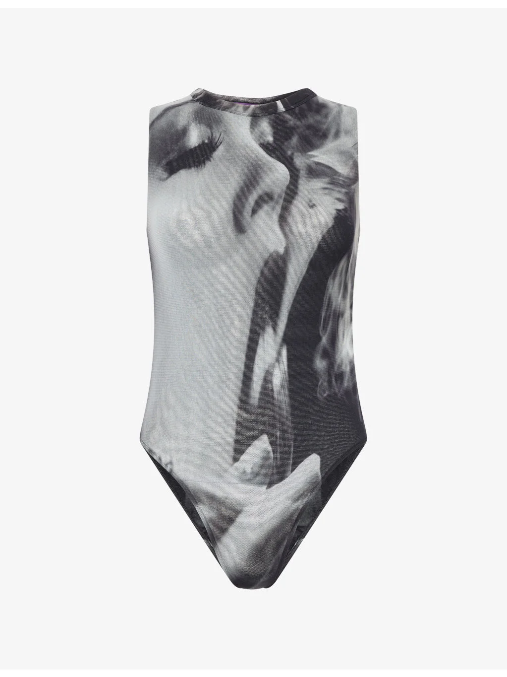 The Smoking Women Print Tulle Body - 1