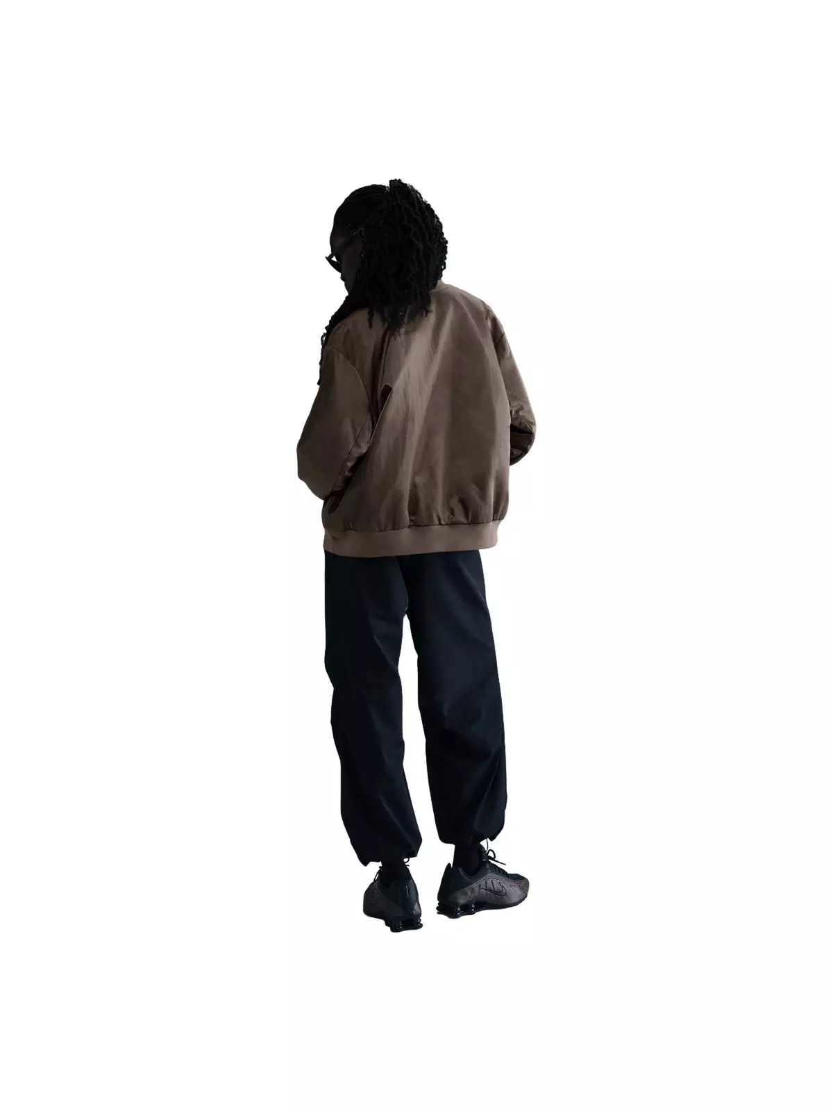 Women's Sportswear Destroyer Oversized Woven Jacket - Brown - 5