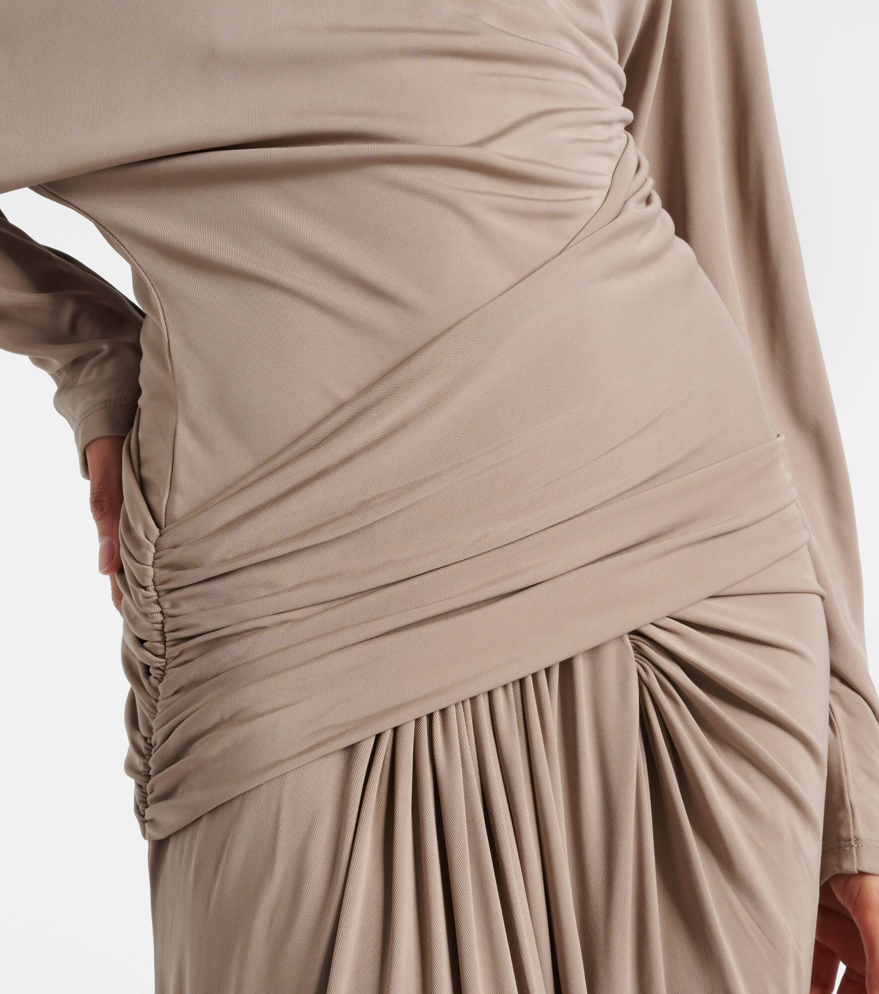 Vala draped jersey maxi dress - 5