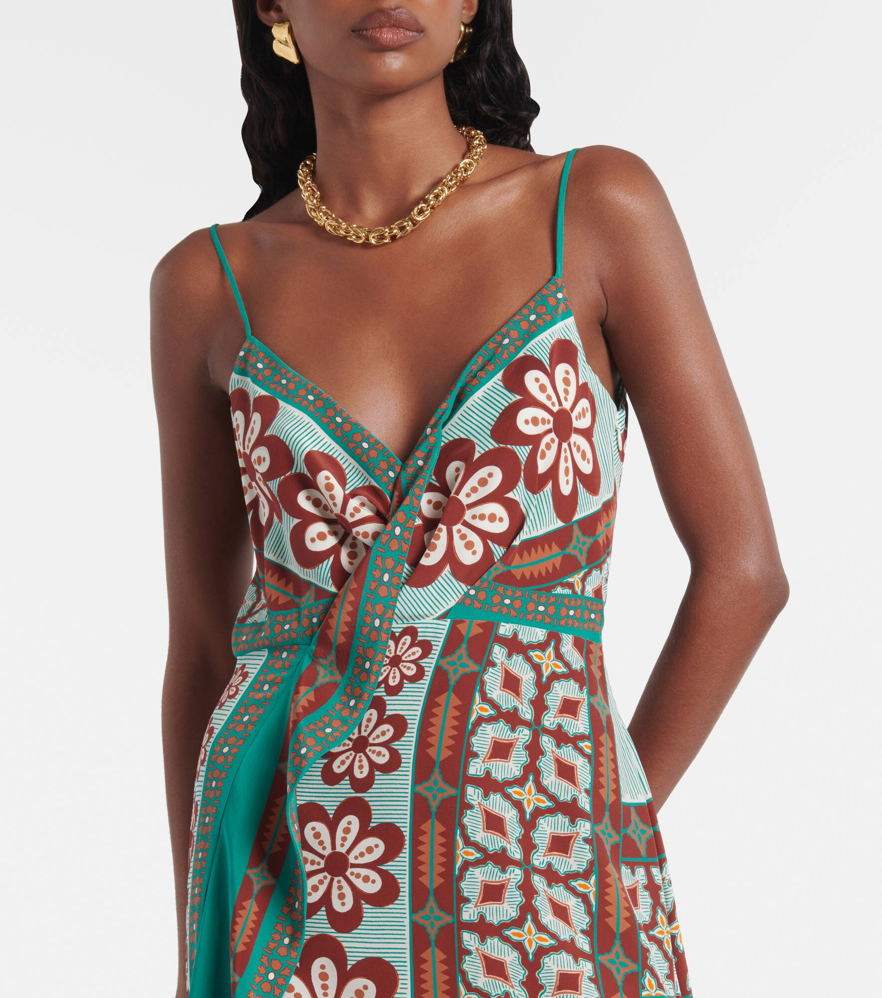 Turn Around silk crêpe de chine maxi dress - 4