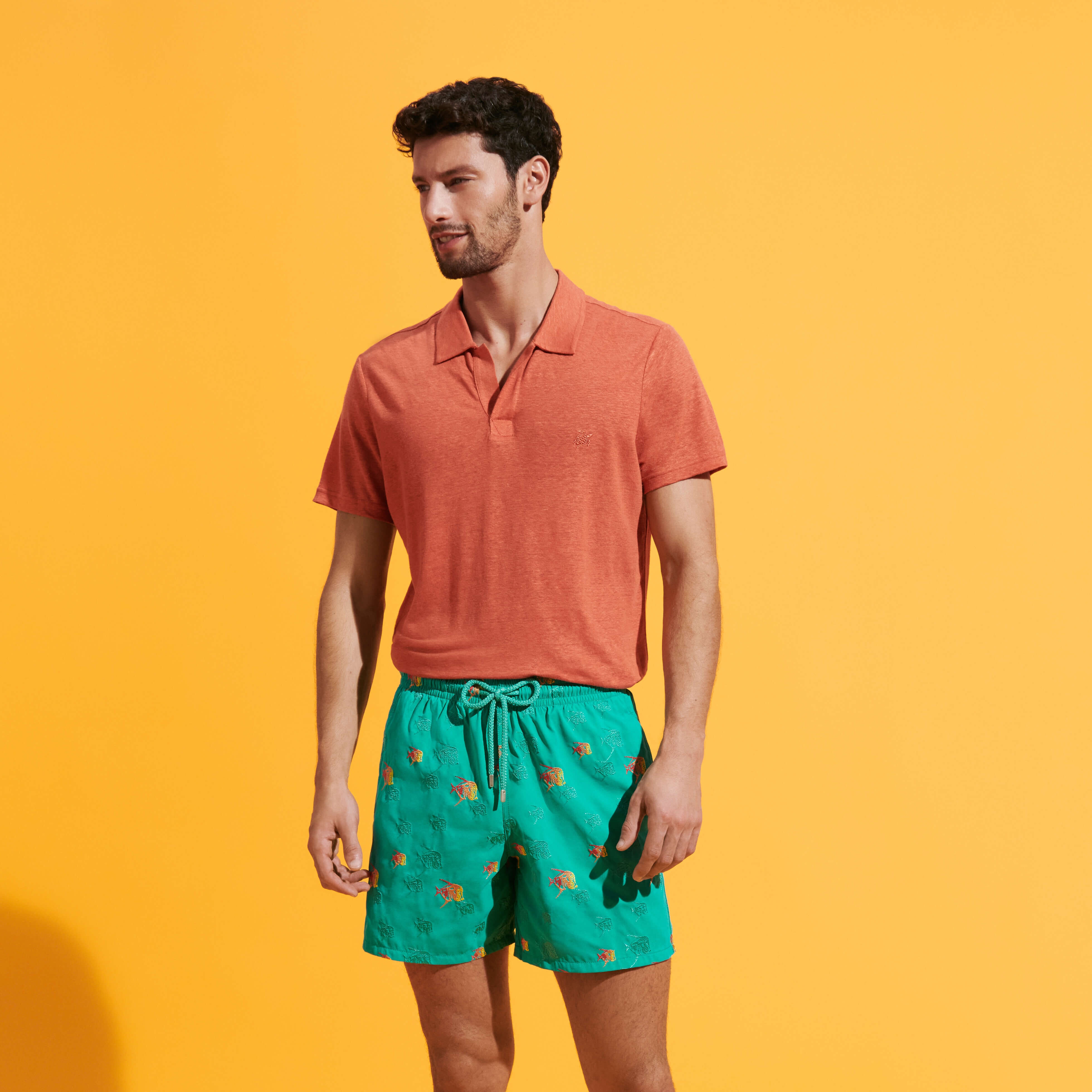 Men Swim Trunks Embroidered Piranhas - Limited Edition - 6