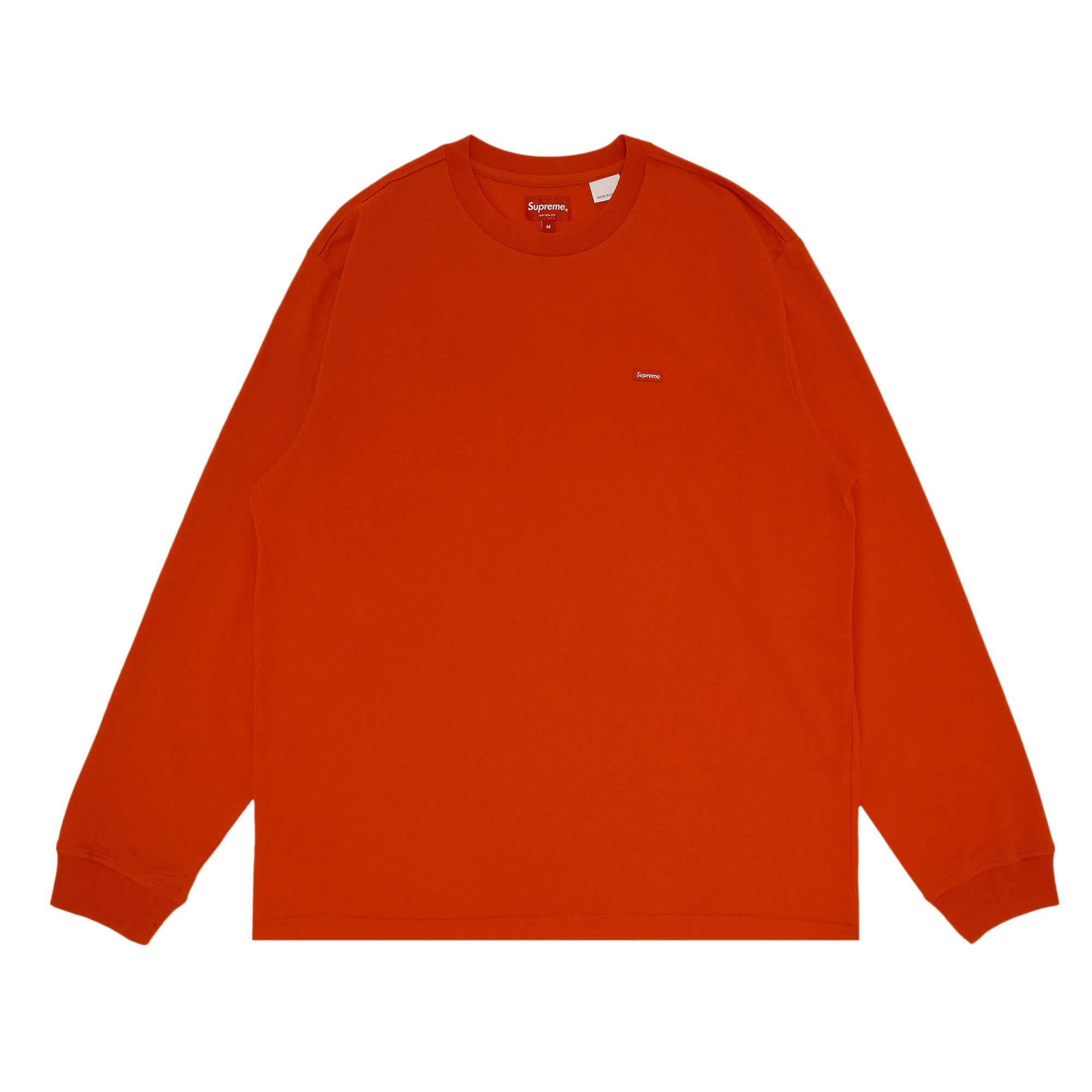 Supreme Small Box Long-Sleeve Tee 'Bright Orange' - 1