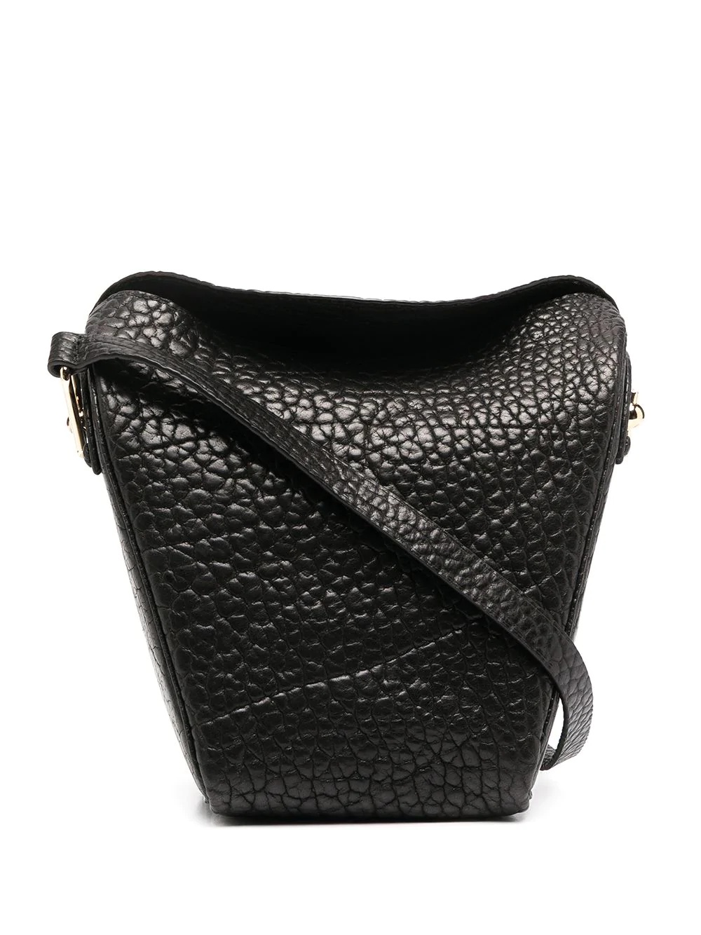 textured bucket shoulder bag - 1