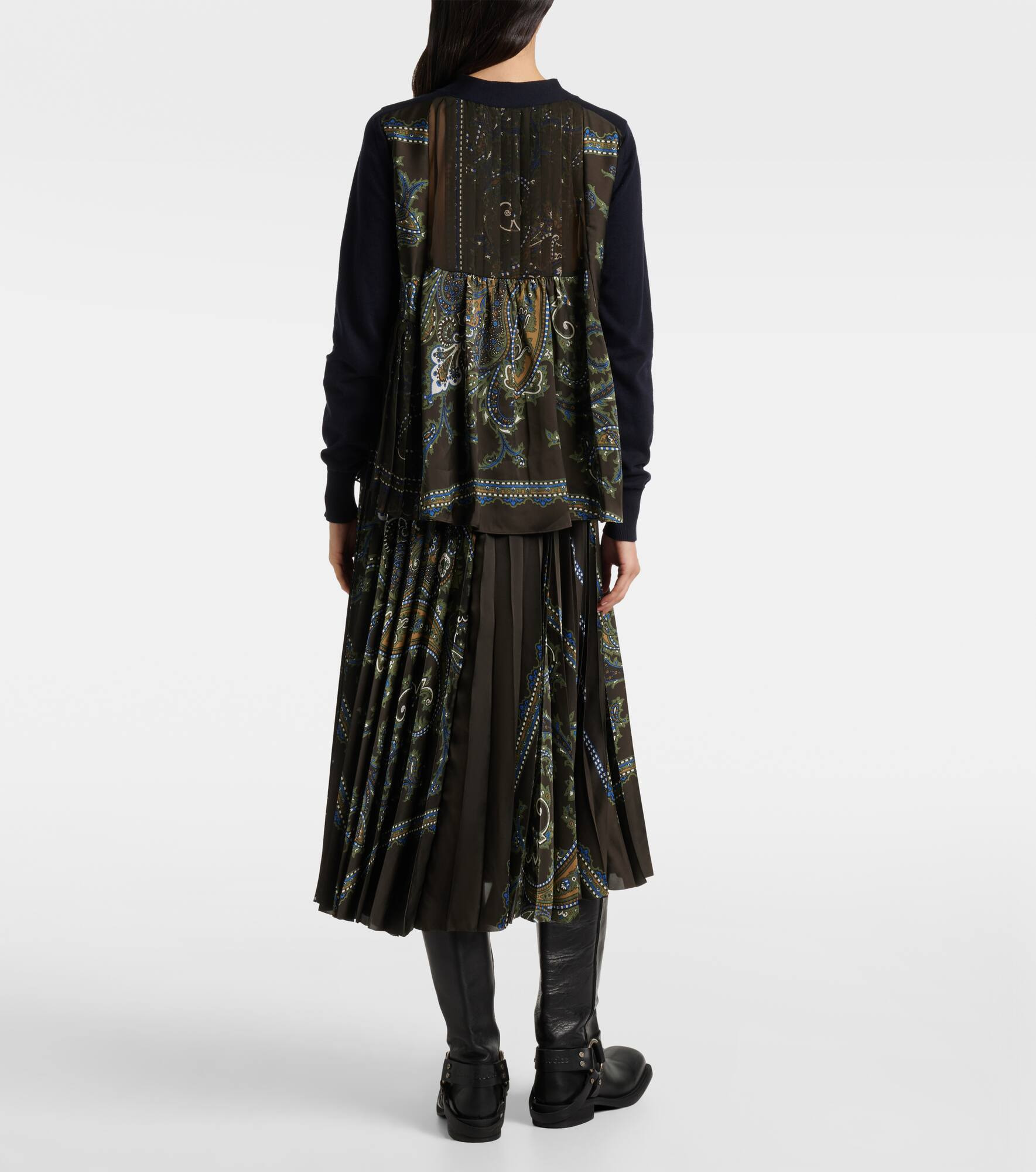 Paneled cardigan - 3