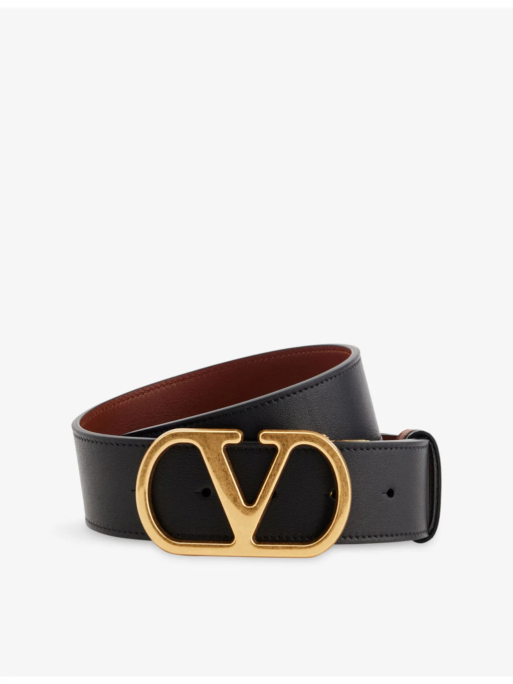 VLogo Signature Reversible Leather Belt - 1