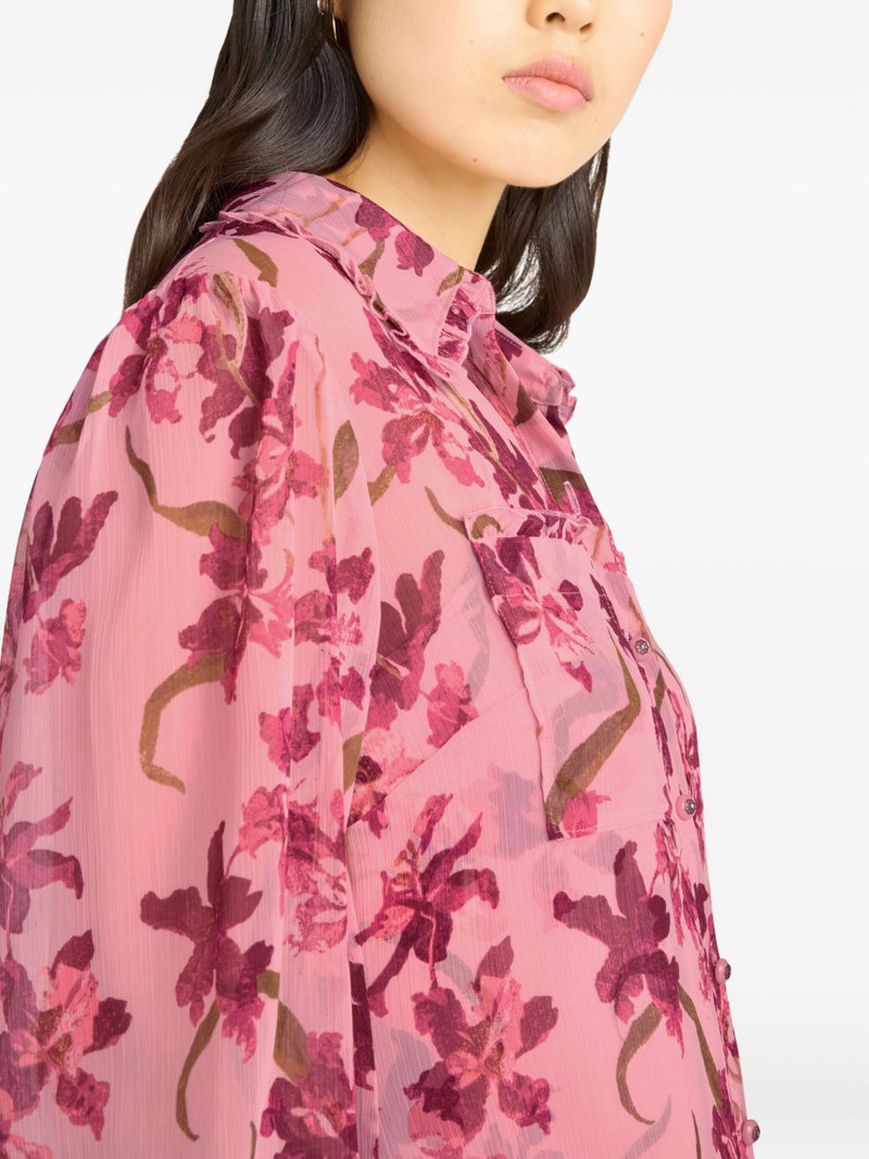 floral-print ruffled dress 5