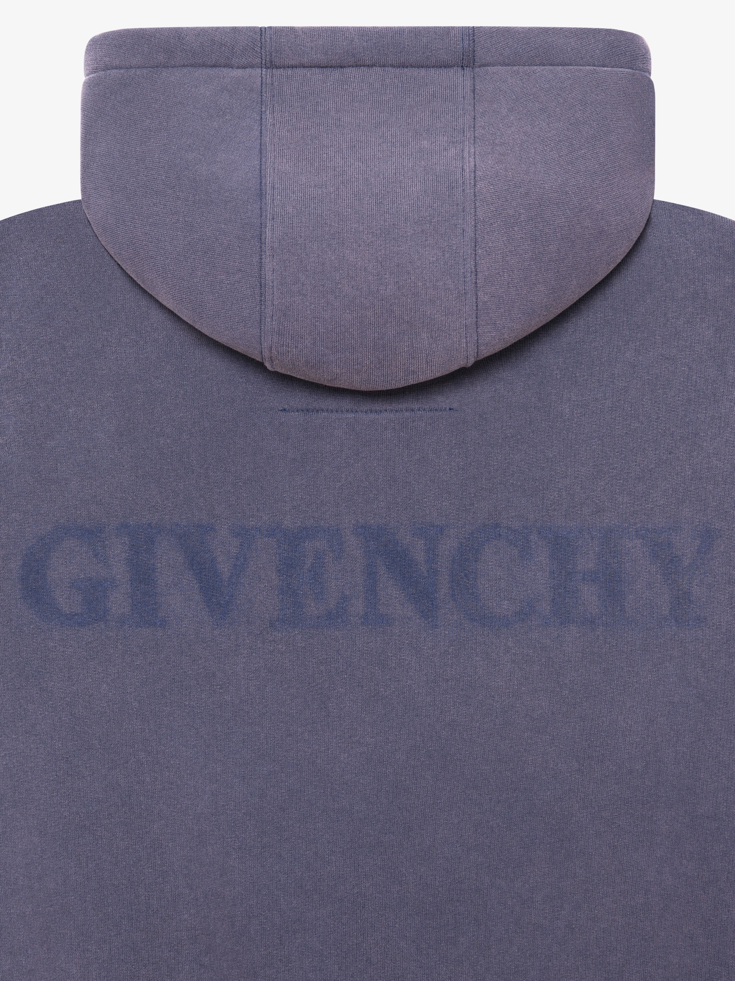 GIVENCHY SHADOW OVERSIZED HOODIE IN FLEECE - 5
