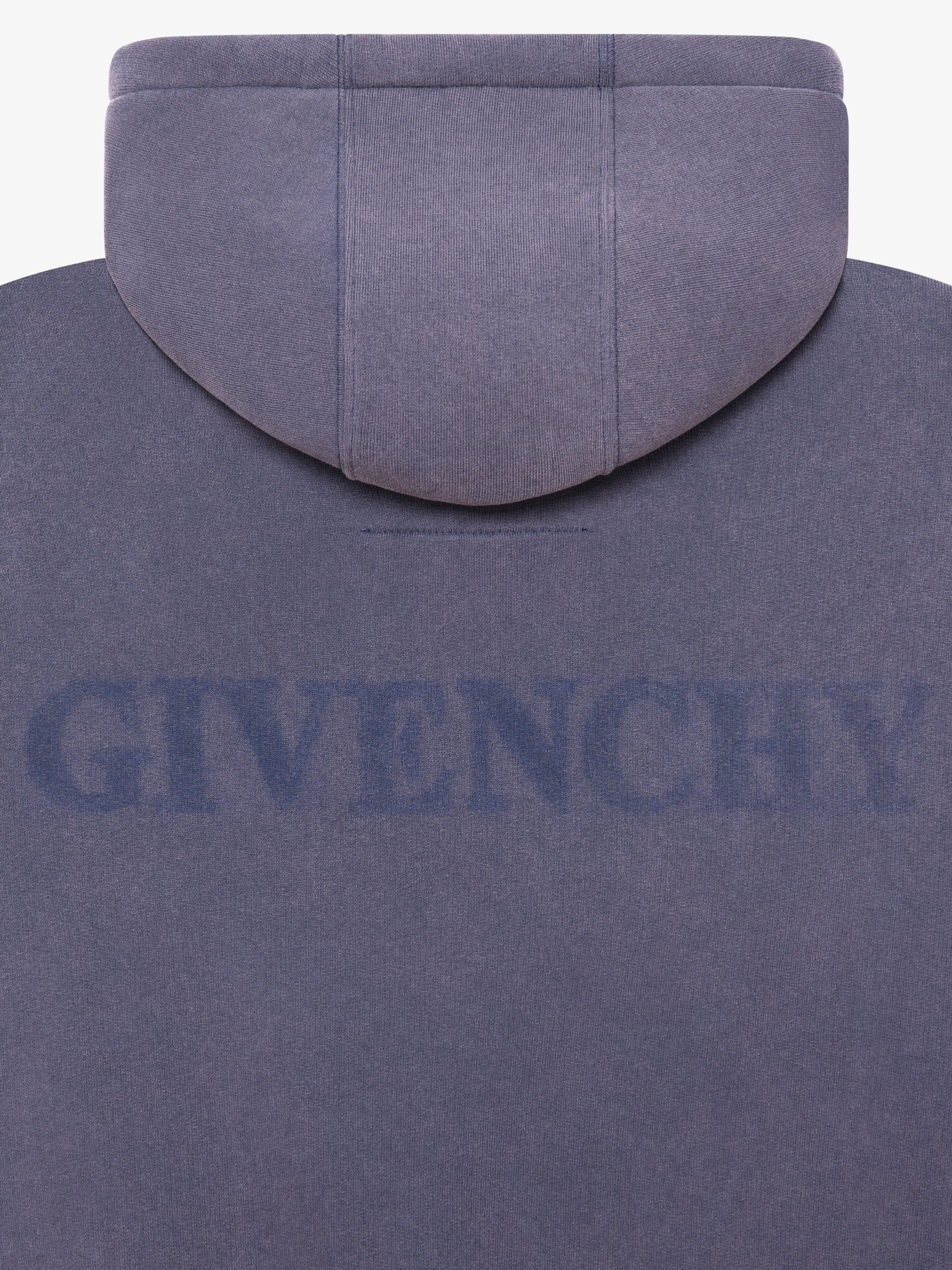 GIVENCHY SHADOW OVERSIZED HOODIE IN FLEECE - 5
