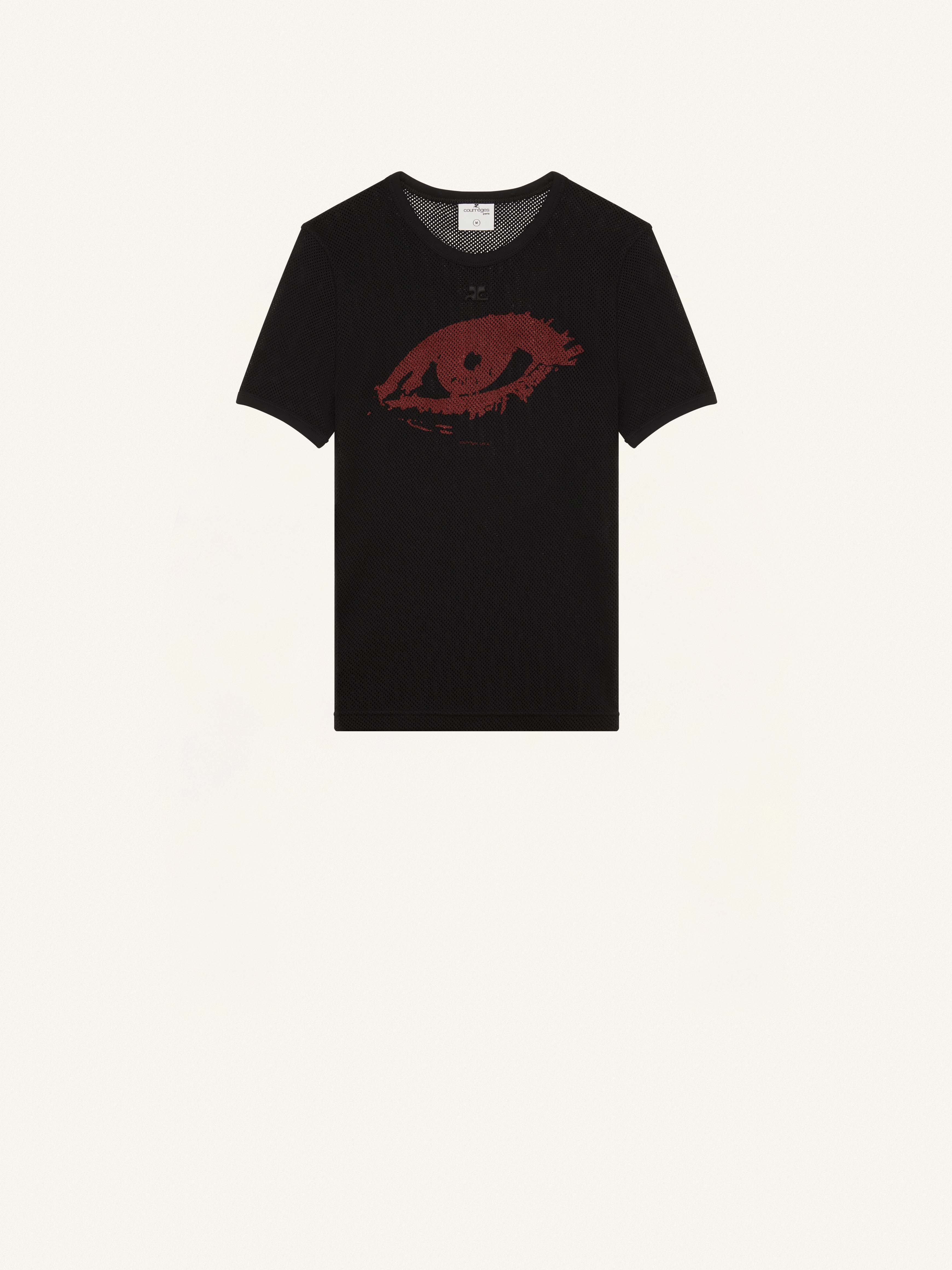 PRINTED MESH T-SHIRT - 1