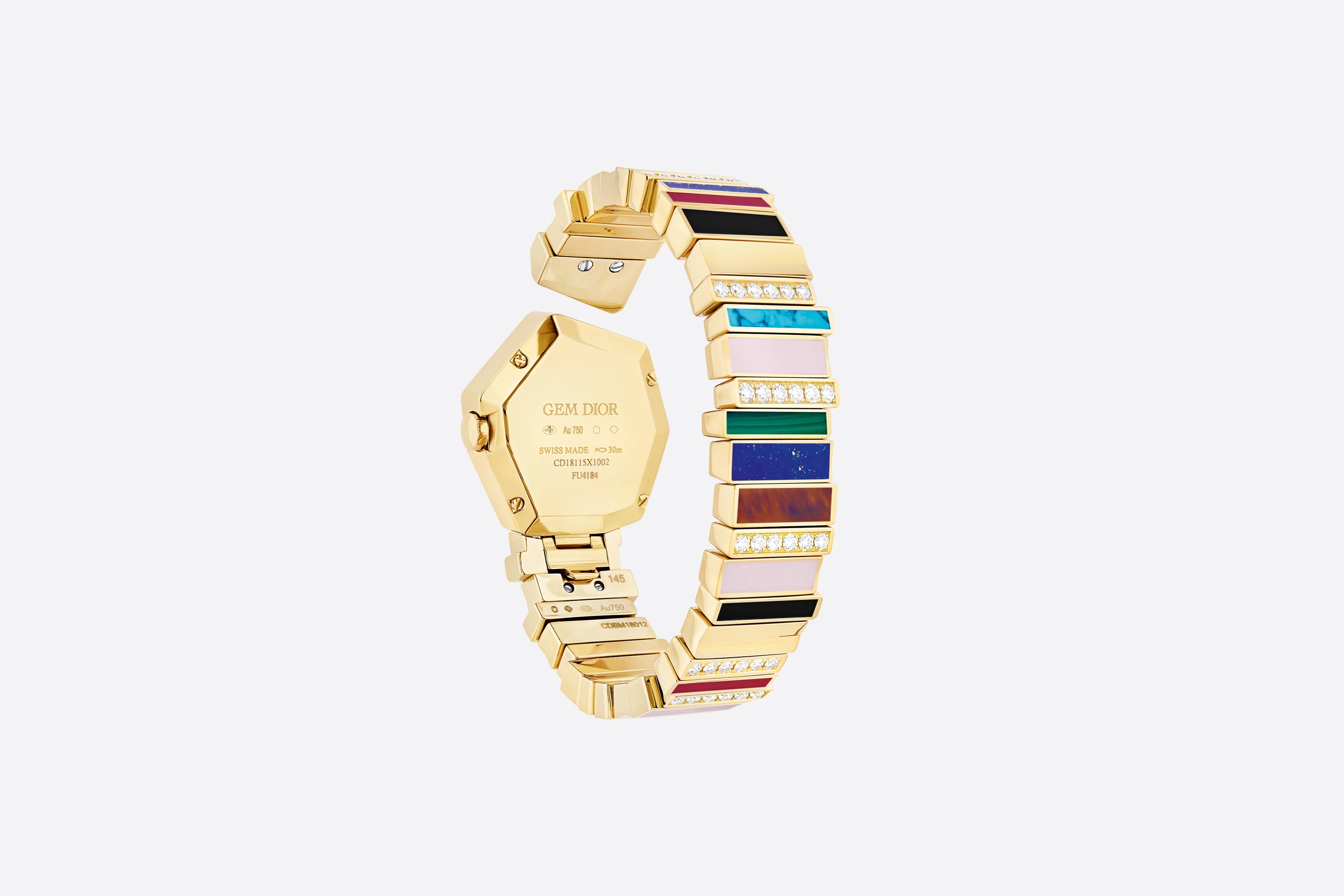 18K Yellow Gold, Diamonds and Decorative Stones GEM DIOR - 6