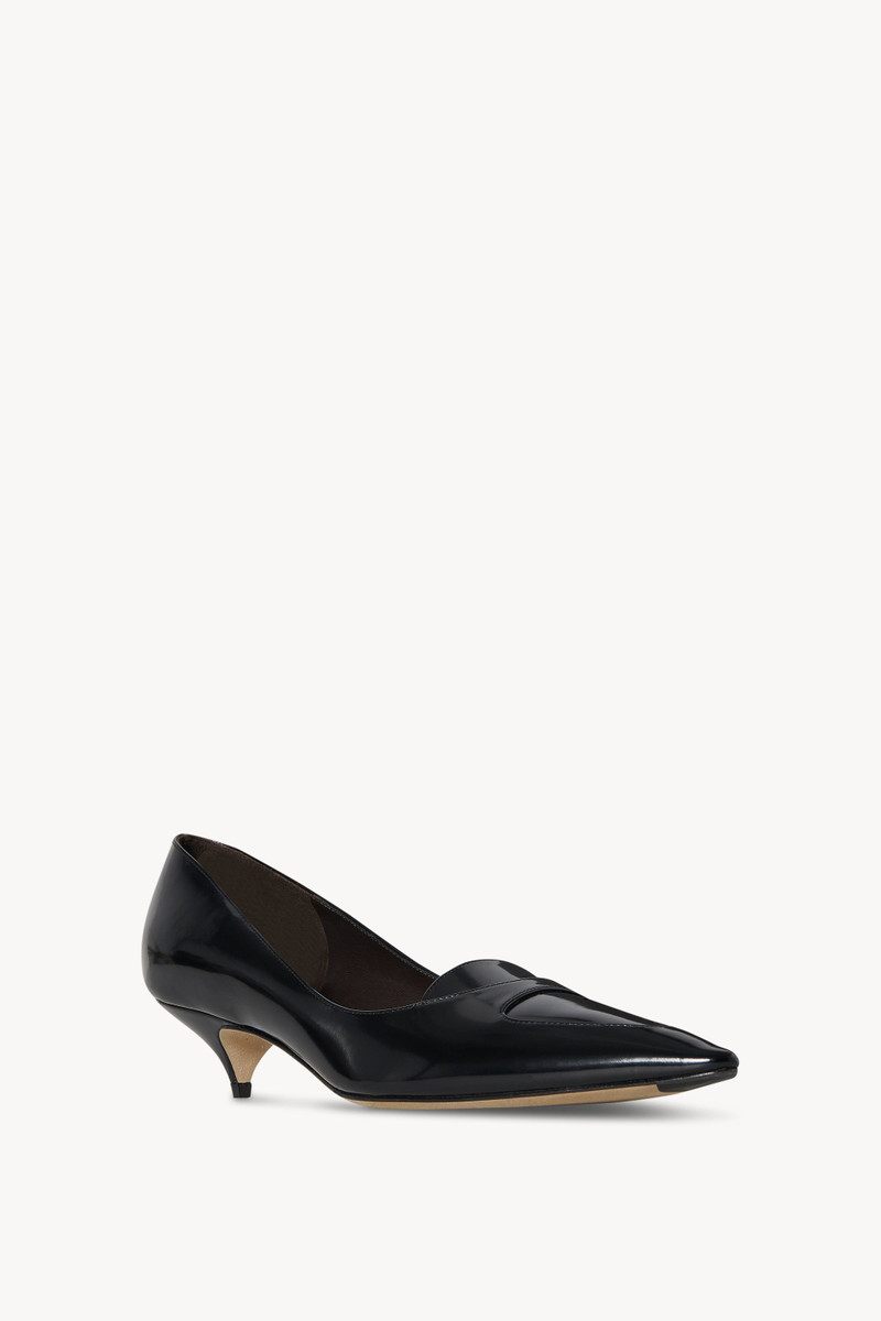 The Row Viv Kitten Heel in Leather outlook