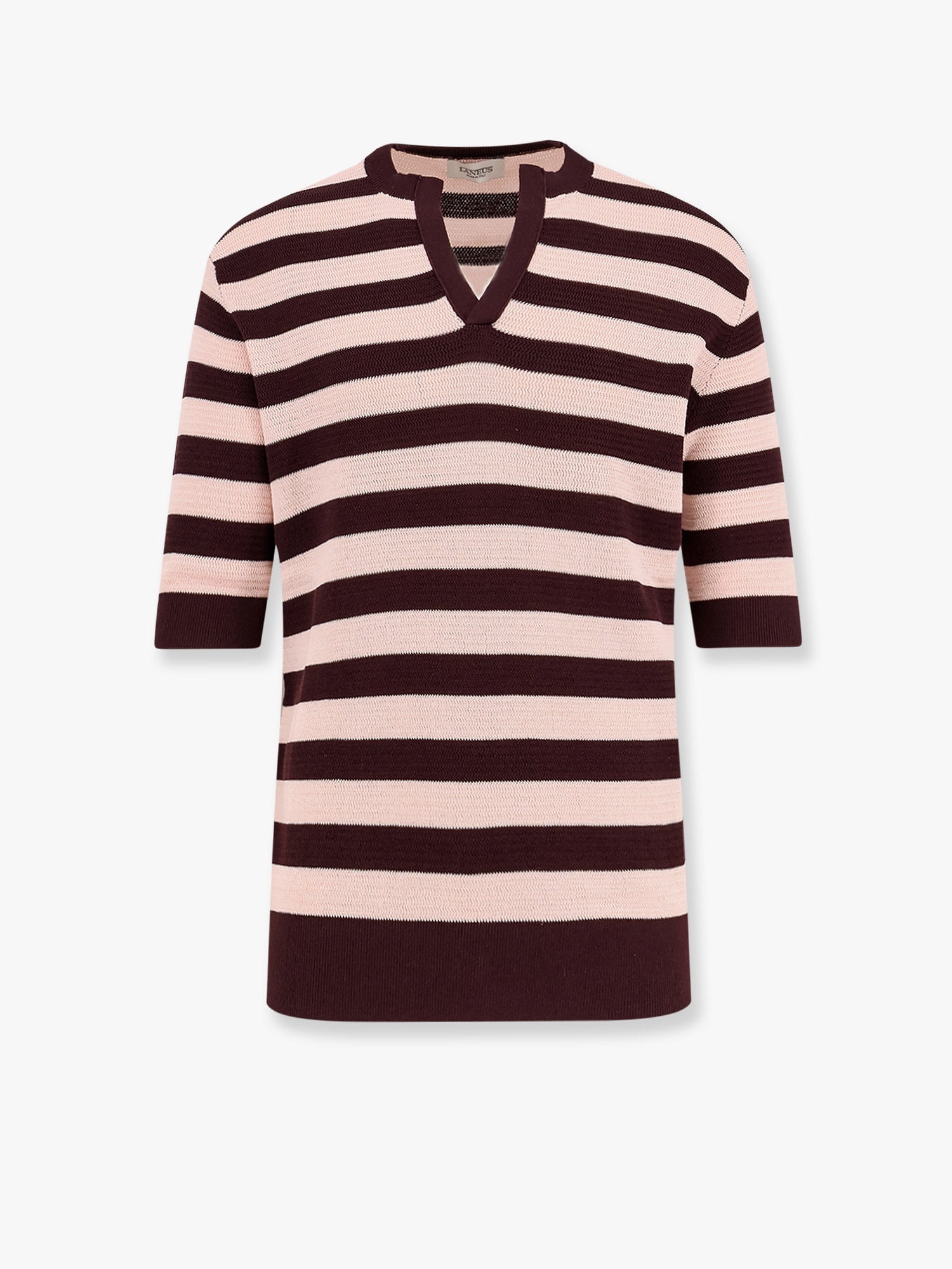 LANEUS - Striped knitted cotton sweater - 1