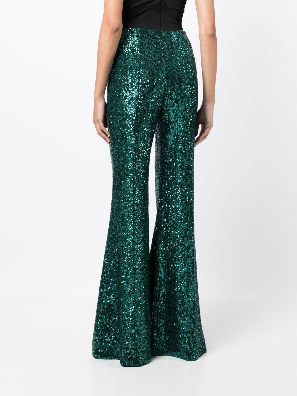 Full Paillettes Flare Pants - 4