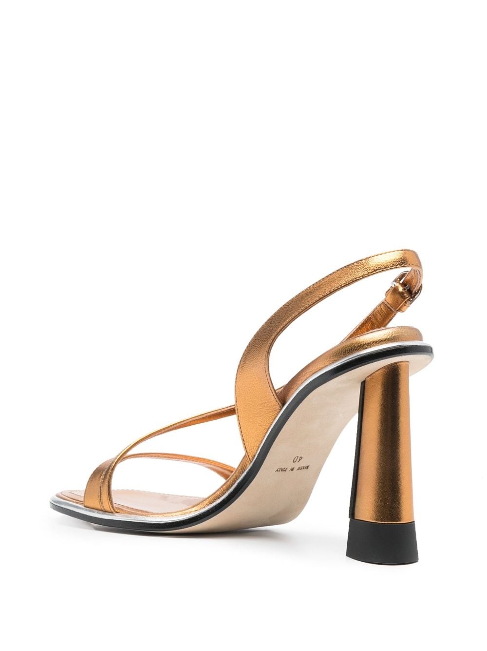 120mm metallic-finish sandals - 3