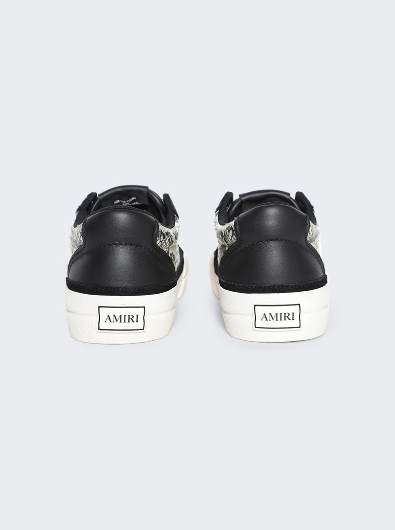 AMIRI Sunset Skate Low Top Sneaker Black And Snake outlook