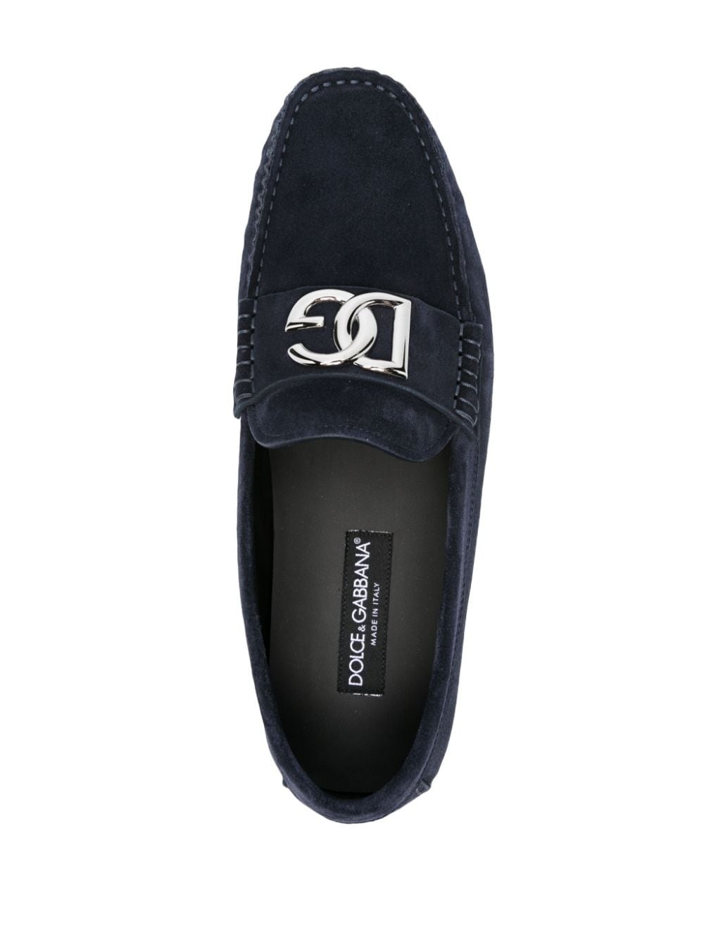 logo-lettering loafers - 4