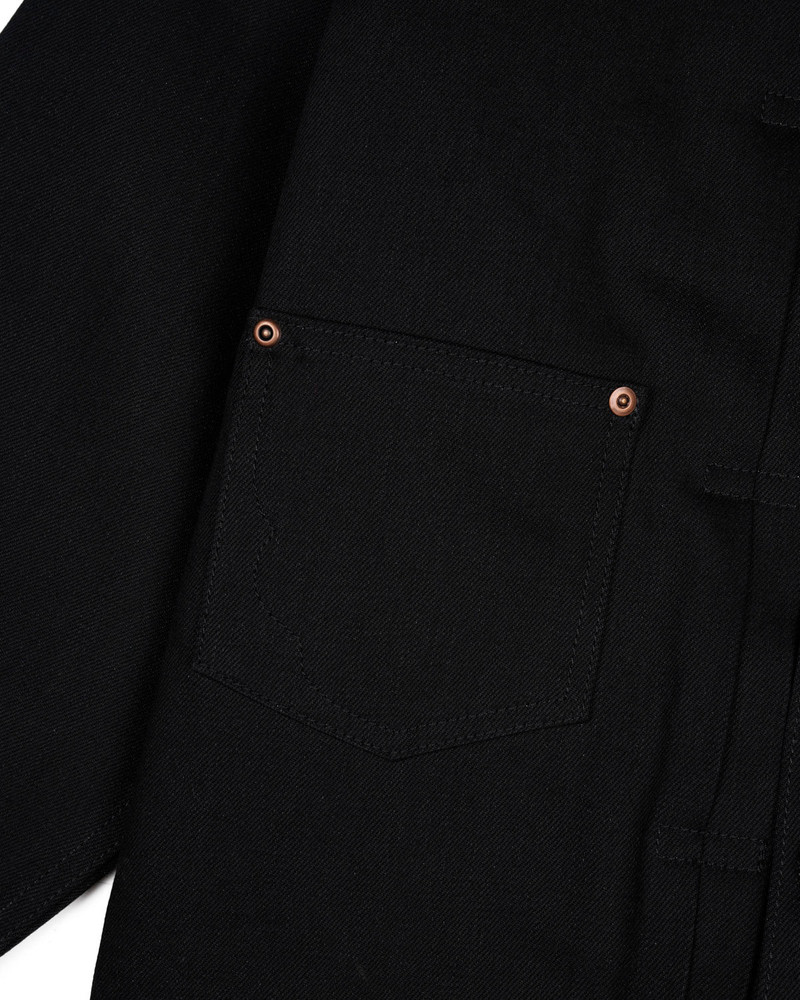 Trucker Jacket 13.2oz Selvedge Denim - Solid Black 4