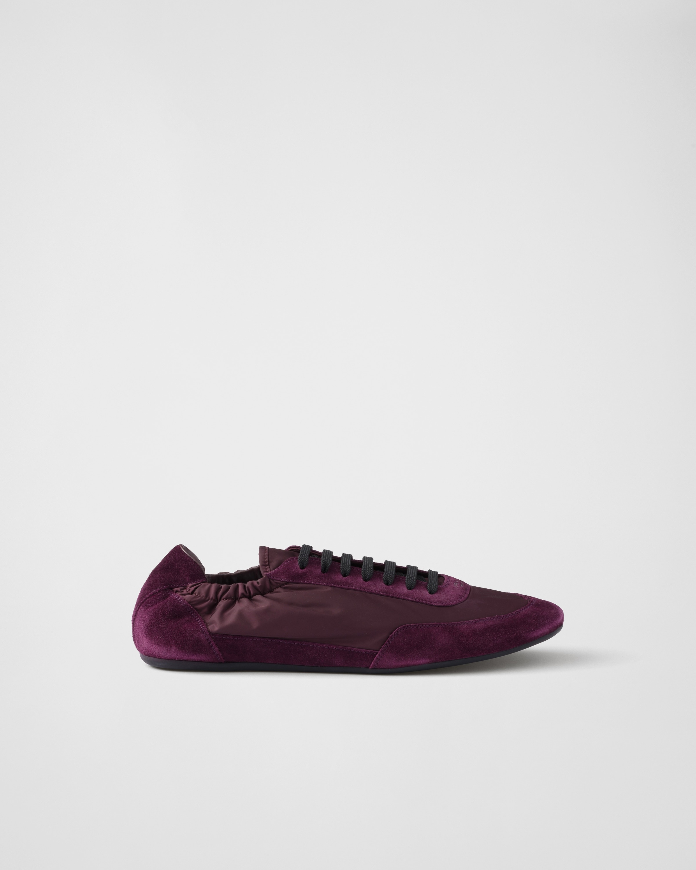 Prada Collapse Re-Nylon and suede sneakers | REVERSIBLE