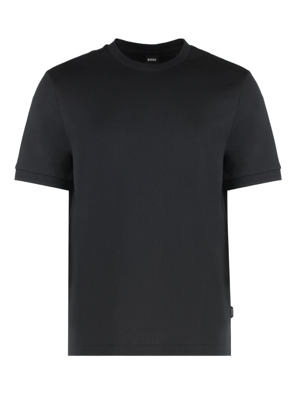 ribbed crew-neck T-shirt - 1