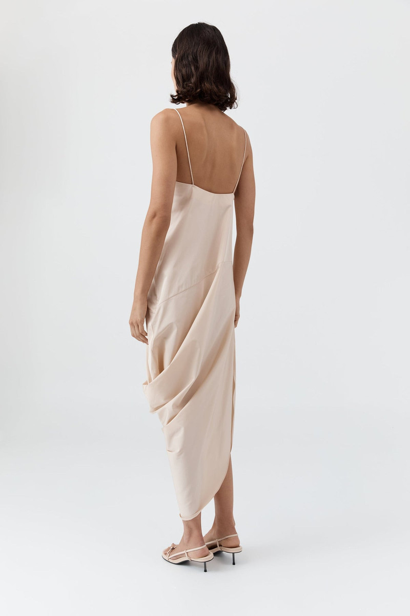 Paper Taffeta Drape Dress - Pink Salt 6