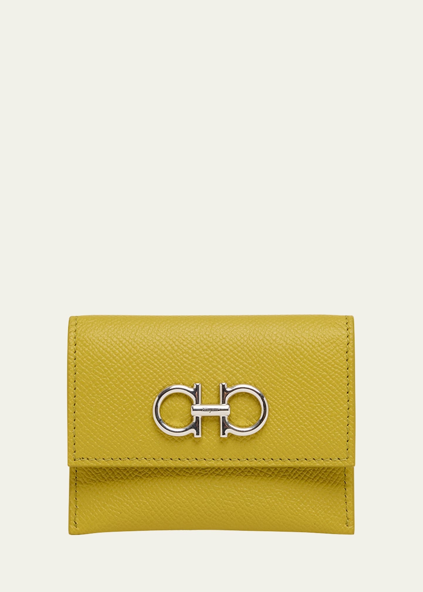 The Gancini Leather Card Case - 1