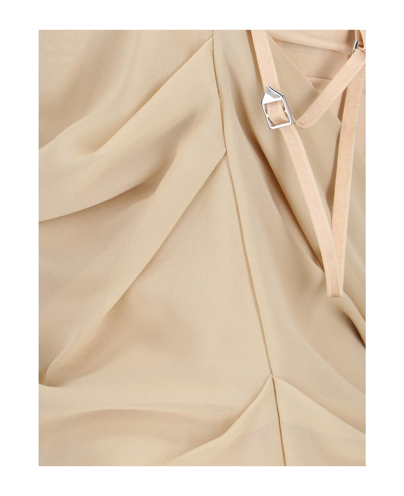 Midi Dress With Rhinestones - 4