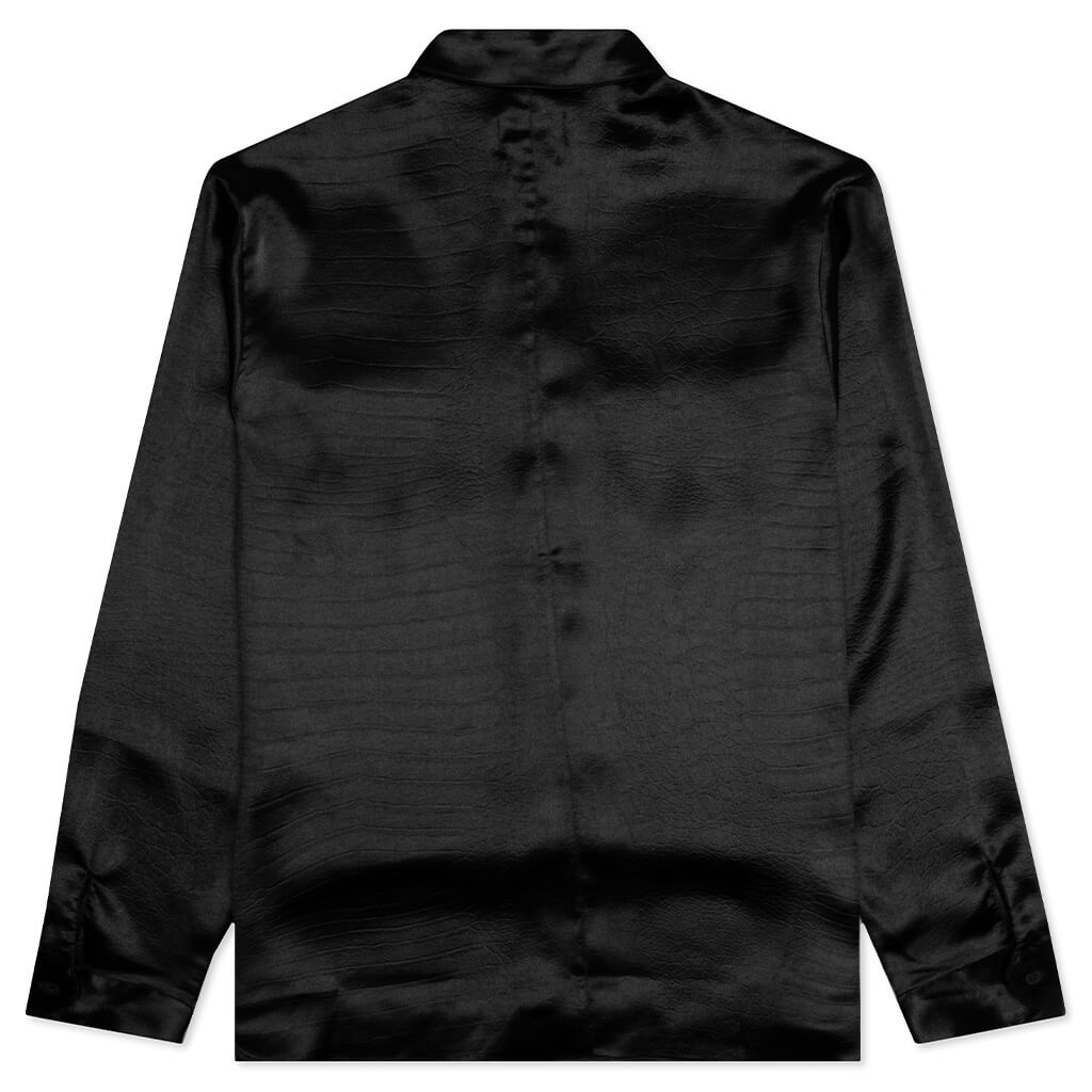 MALCOM SHIRT - BLACK CROCODILE - 2