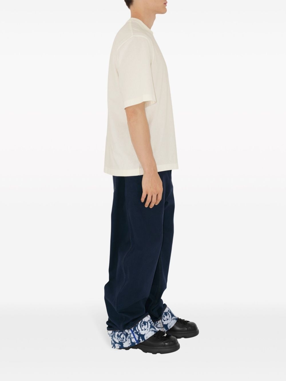 EKD logo-patch cotton T-shirt - 3