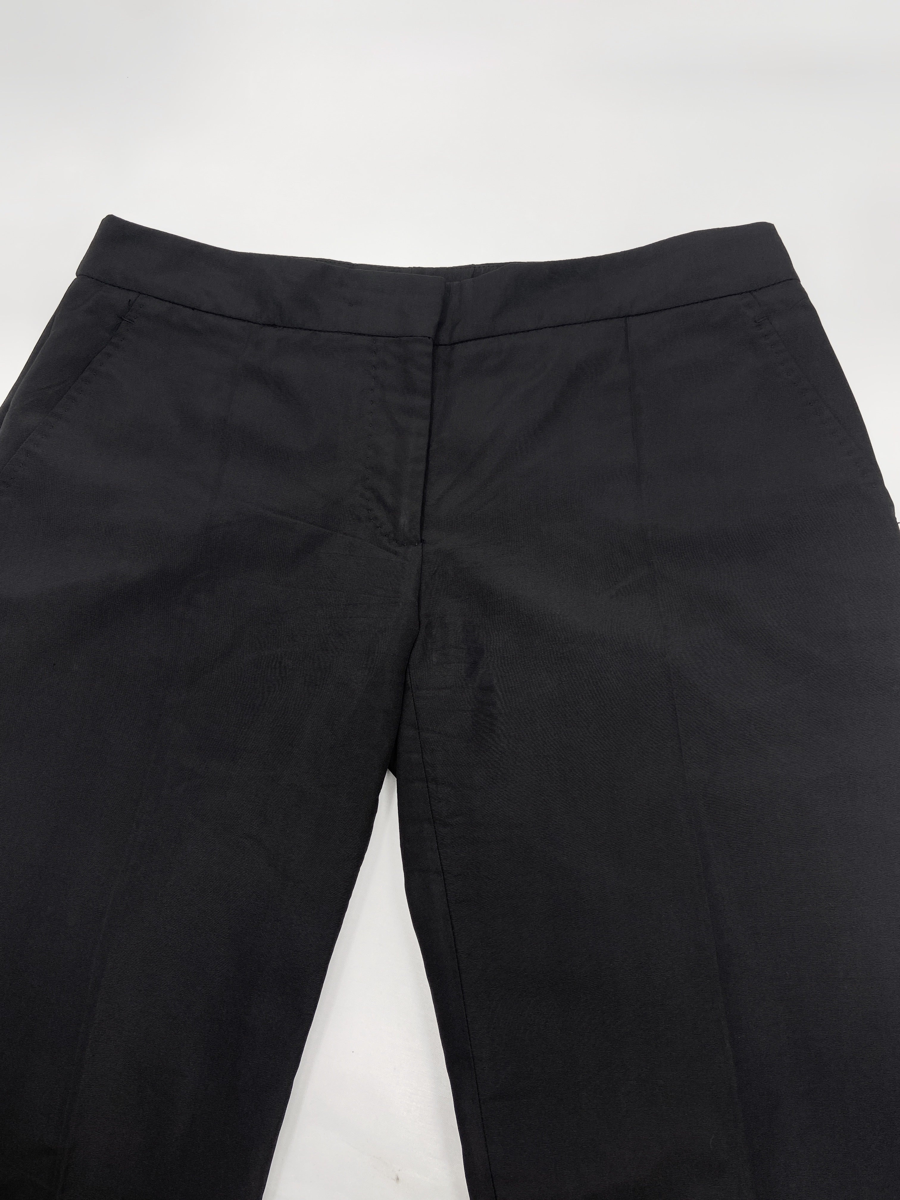zOthers - Alexander Mcqueen Spring 2007 Runway Black Silk Bumster Pants 38 - 7