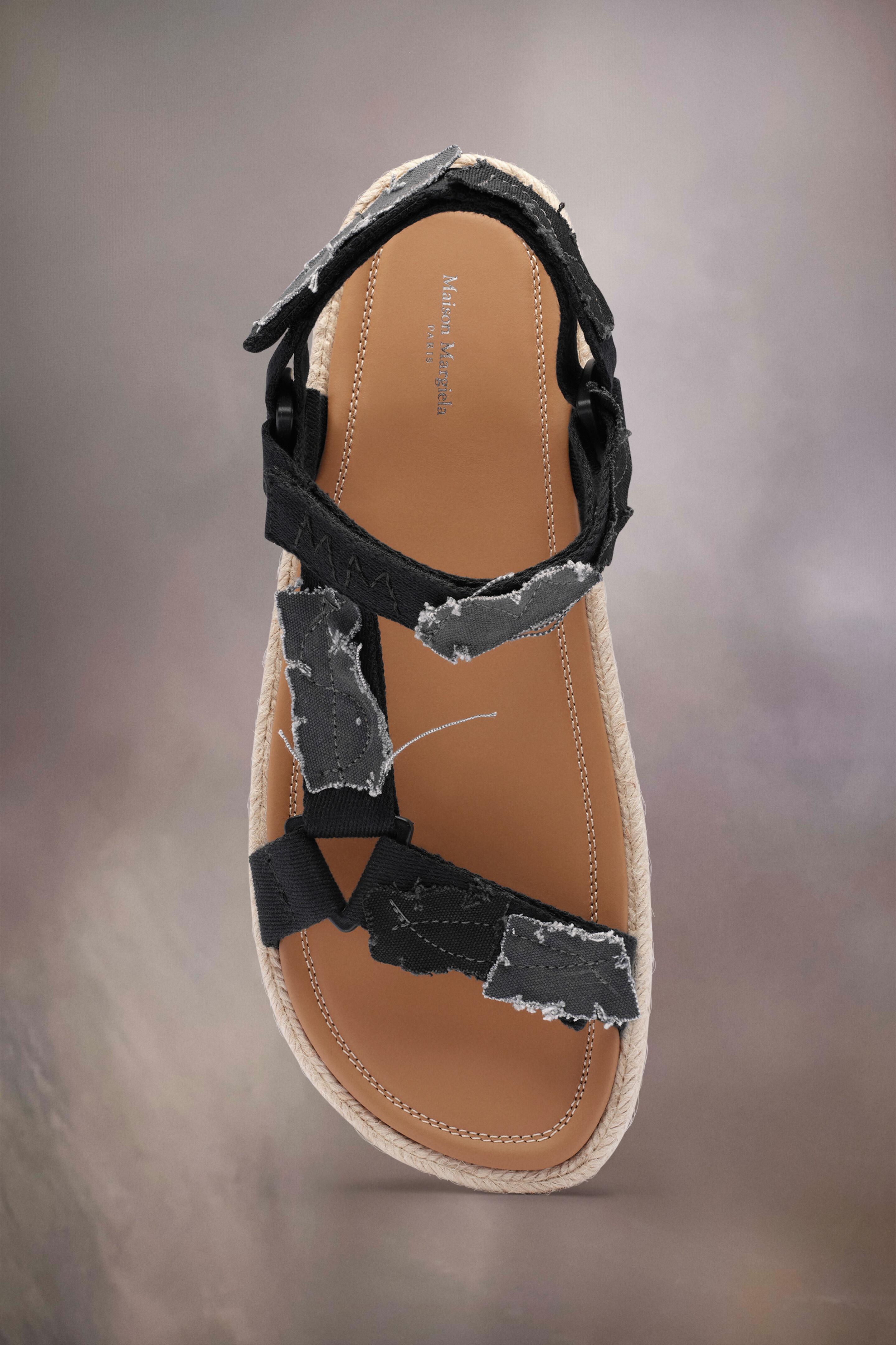 Patchwork canvas hiking sandals - 2