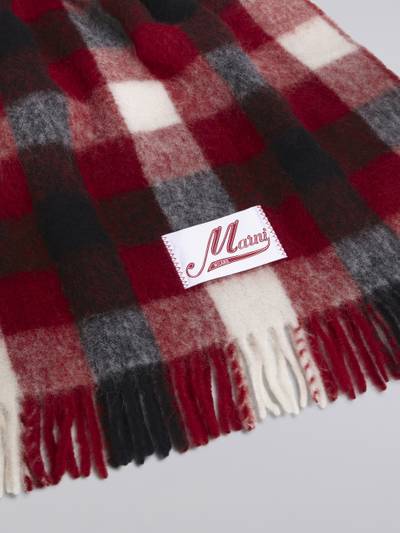 Marni ALPACA AND MOHAIR SCARF WITH CHECK DESIGN outlook