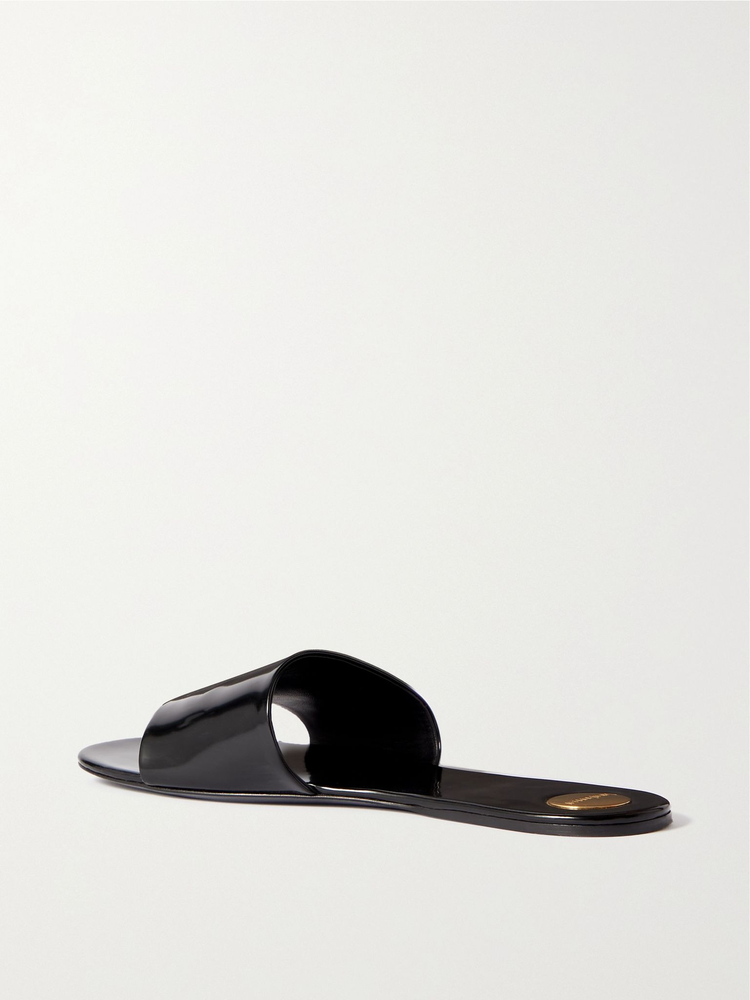 Carlyle patent-leather sandals Black - 2
