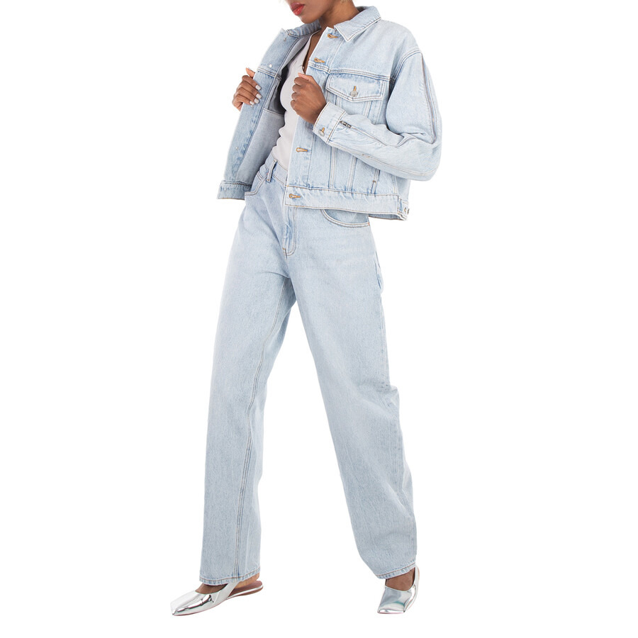 T by Alexander Wang Zipped Sleeve Trucker Cotton Jacket - 5