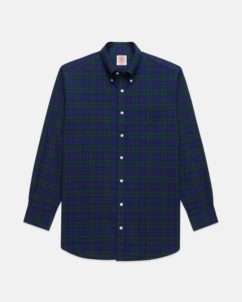 J. PRESS MADE-IN-USA BLACKWATCH TARTAN FLANNEL SPORT SHIRT - CLASSIC FIT outlook