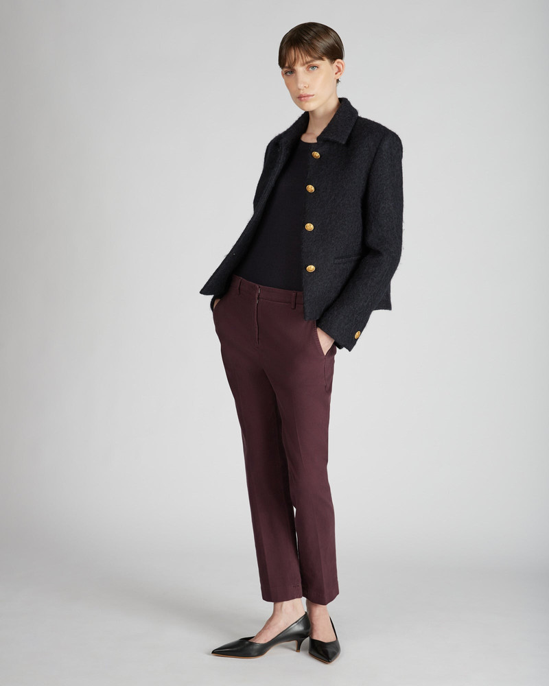 Regular fit crewneck sweater in cashmere and silk 5
