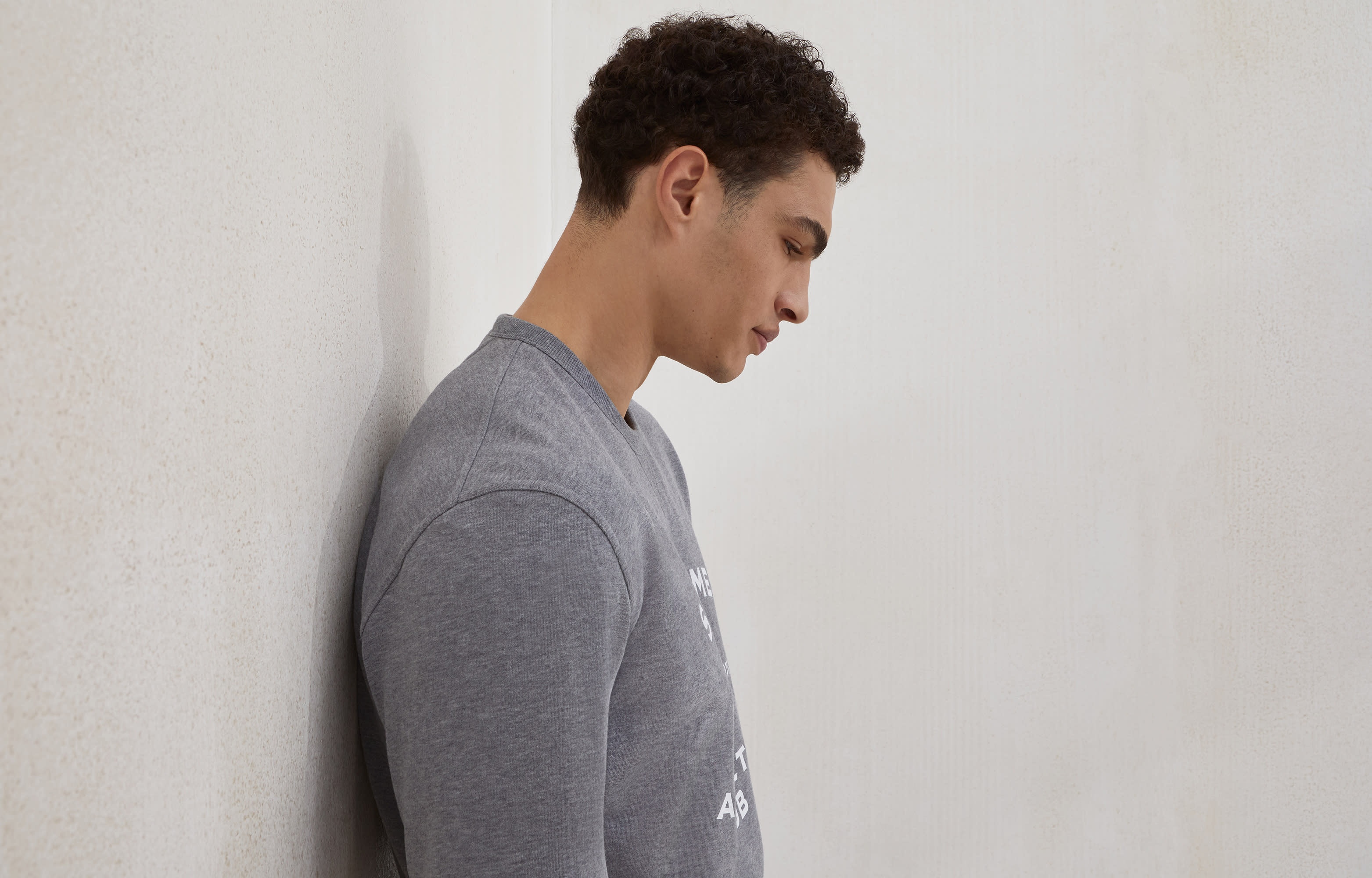 Cotton smooth French terry short sleeve sweatshirt with print - 6