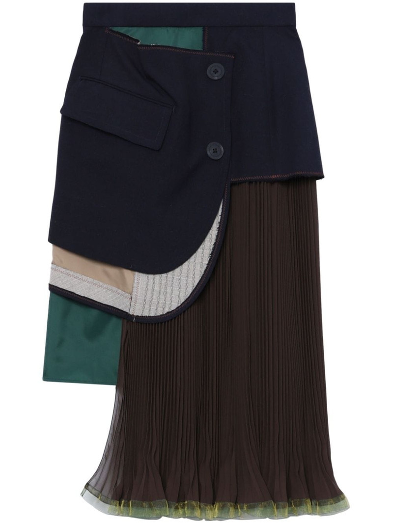 layered asymmetric midi skirt 1